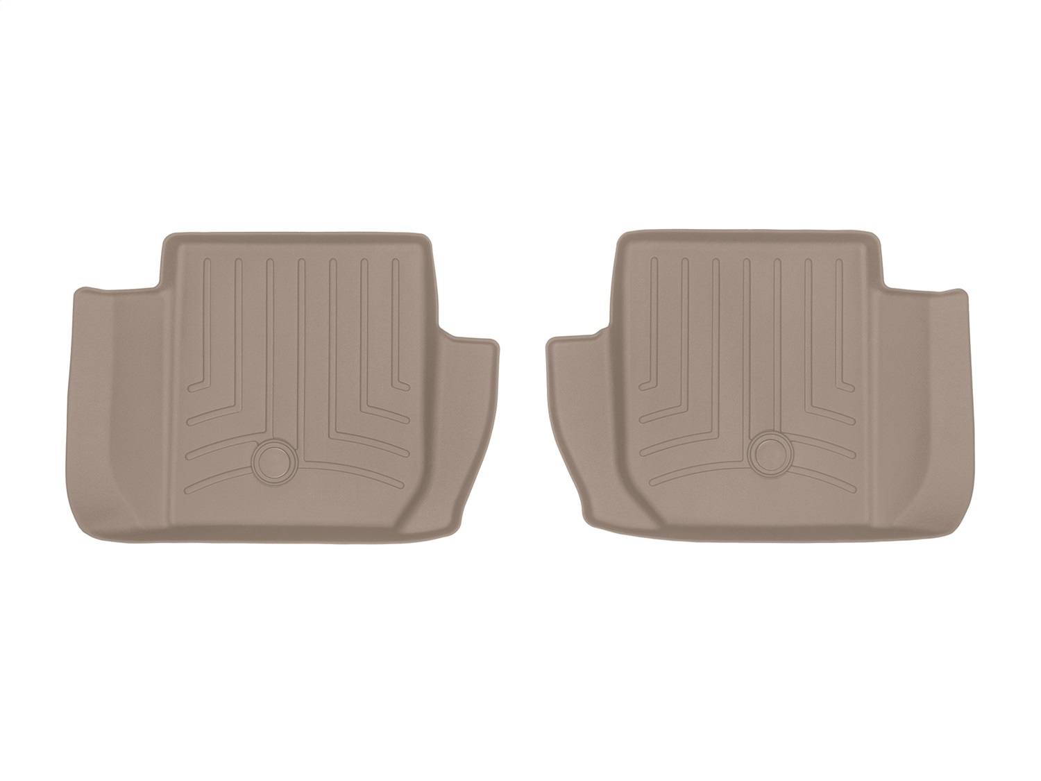 WeatherTech FloorLinerTM DigitalFit; Tan; Rear; 2 Piece 456272 thumbnail 0