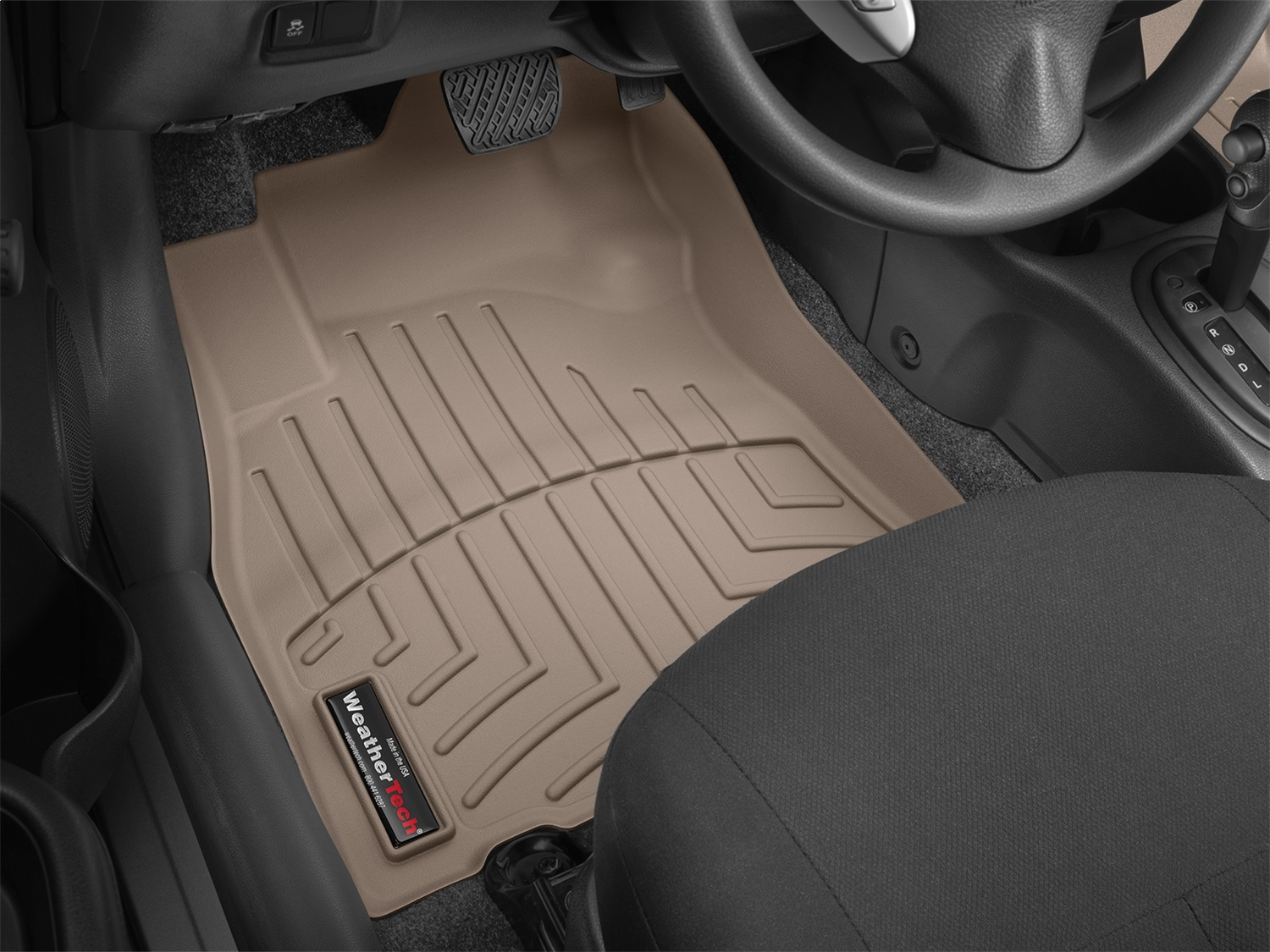 WeatherTech FloorLinerTM DigitalFit; Tan; Front 455771 thumbnail 1