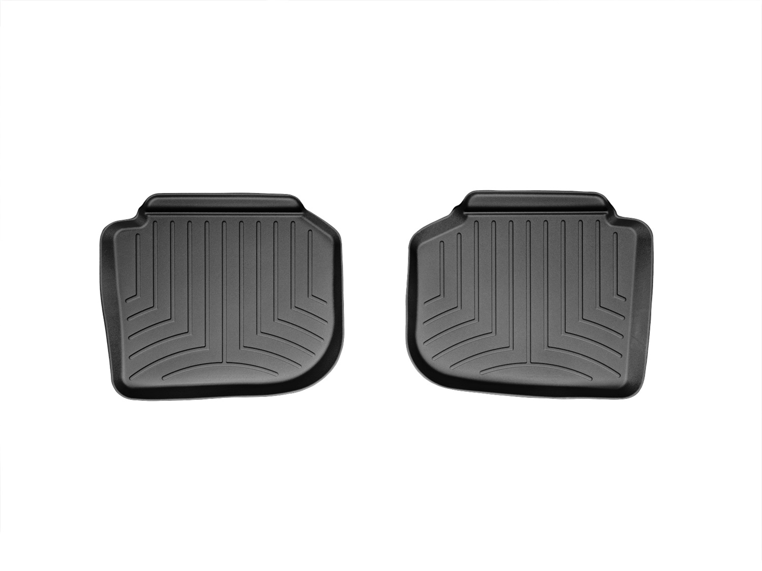 WeatherTech FloorLinerTM DigitalFit; Black; Rear; 2 Pieces 443842 thumbnail 1