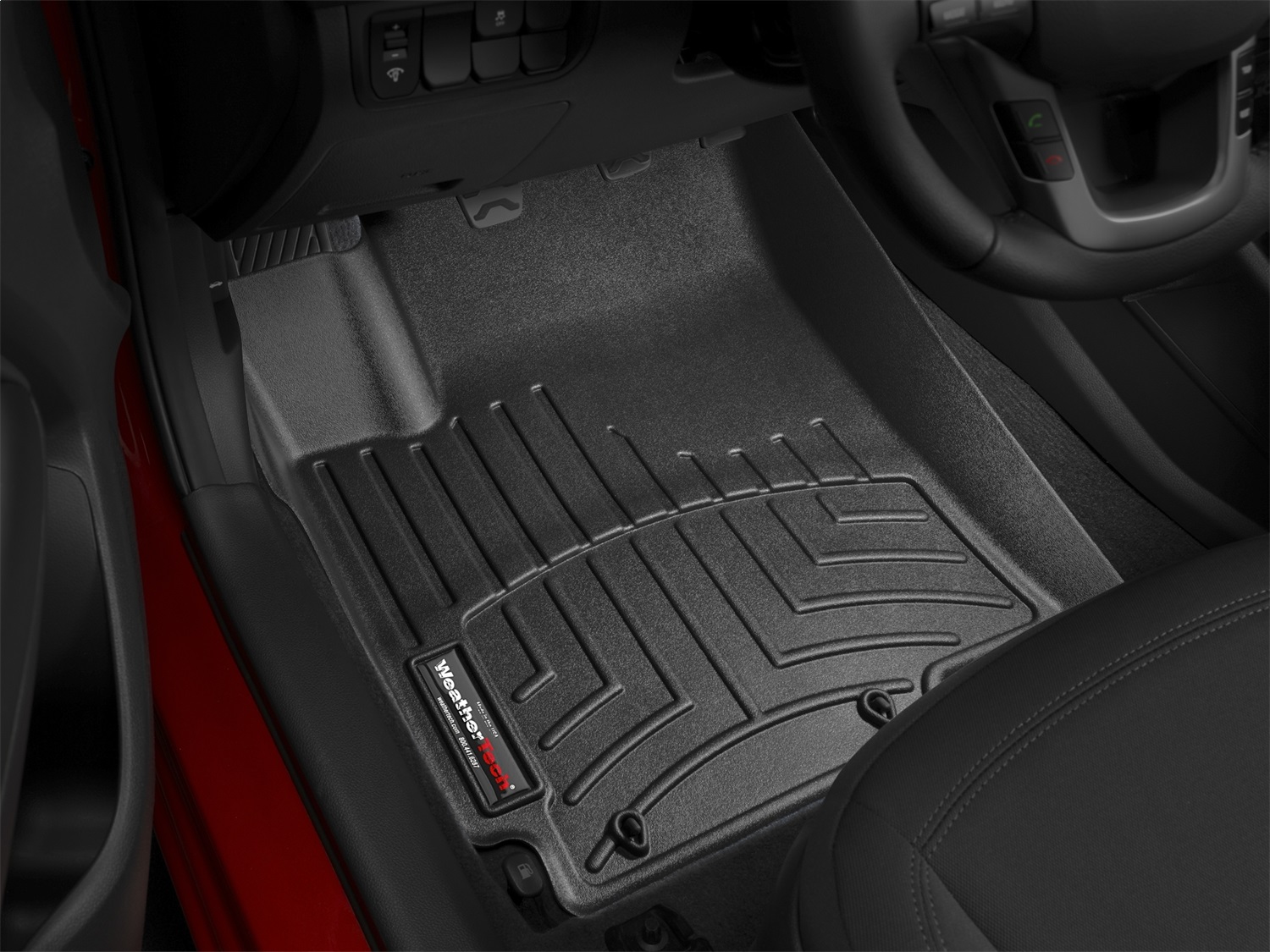 WeatherTech FloorLinerTM DigitalFit; Black; Front 443951 thumbnail 1