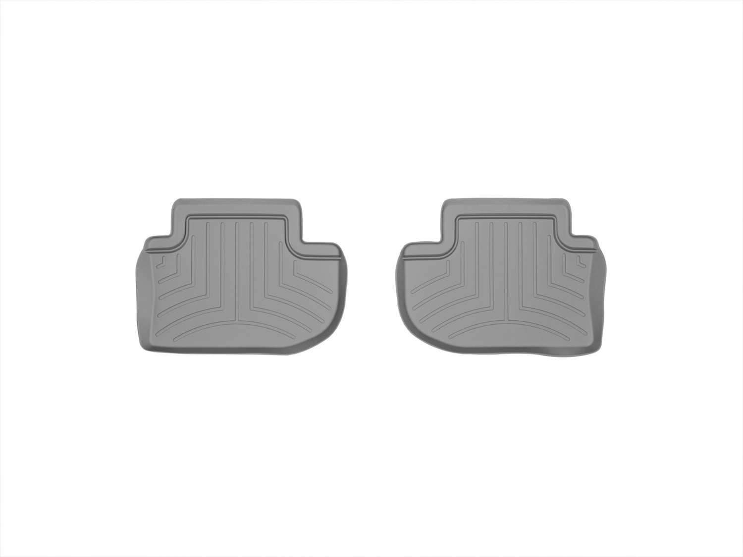 WeatherTech FloorLinerTM DigitalFit; Gray; Rear; 2 Piece 463723 thumbnail 0