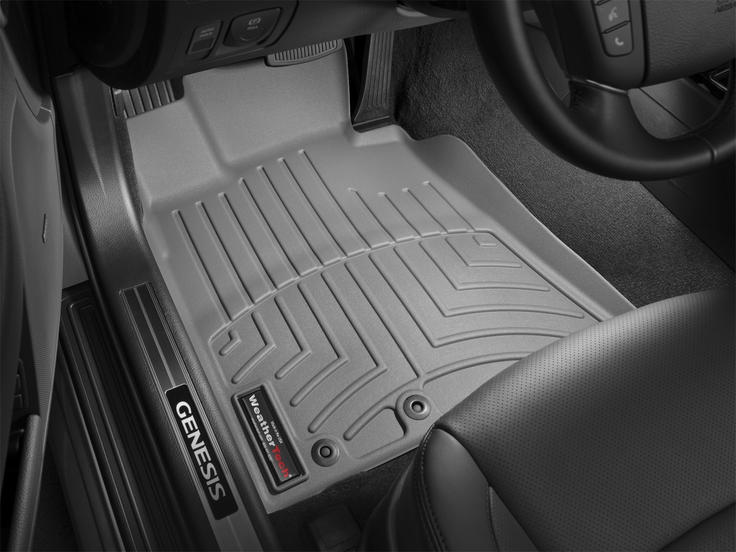 WeatherTech FloorLinerTM DigitalFit; Gray; Front 463781 thumbnail 1
