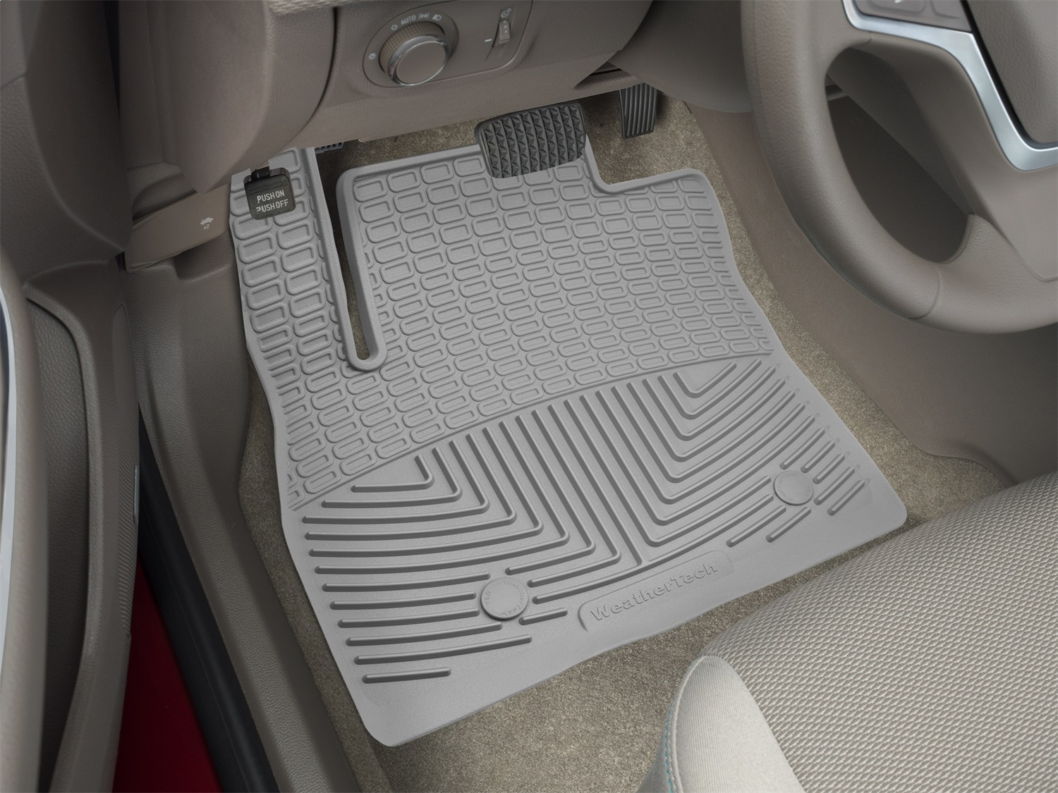 WeatherTech All Weather Floor Mats; Gray; Front W386GR thumbnail 0