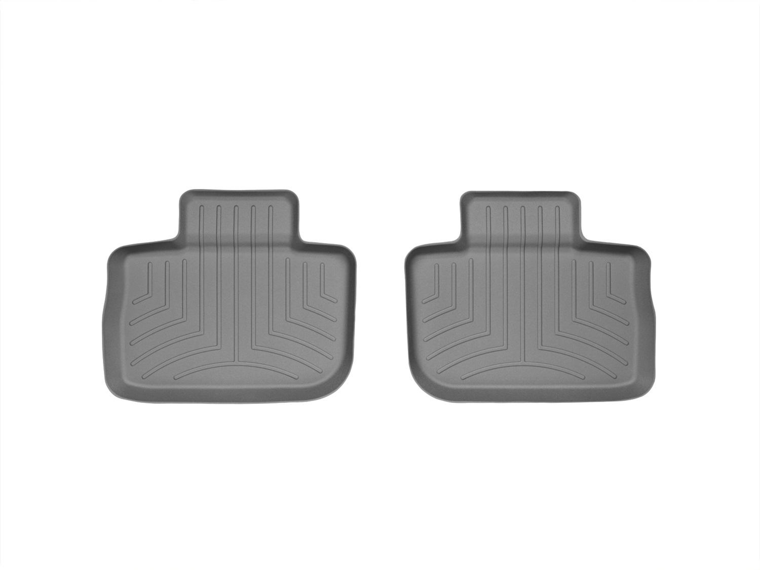 WeatherTech FloorLinerTM DigitalFit; Gray; Rear; 2 Piece 463792 thumbnail 1