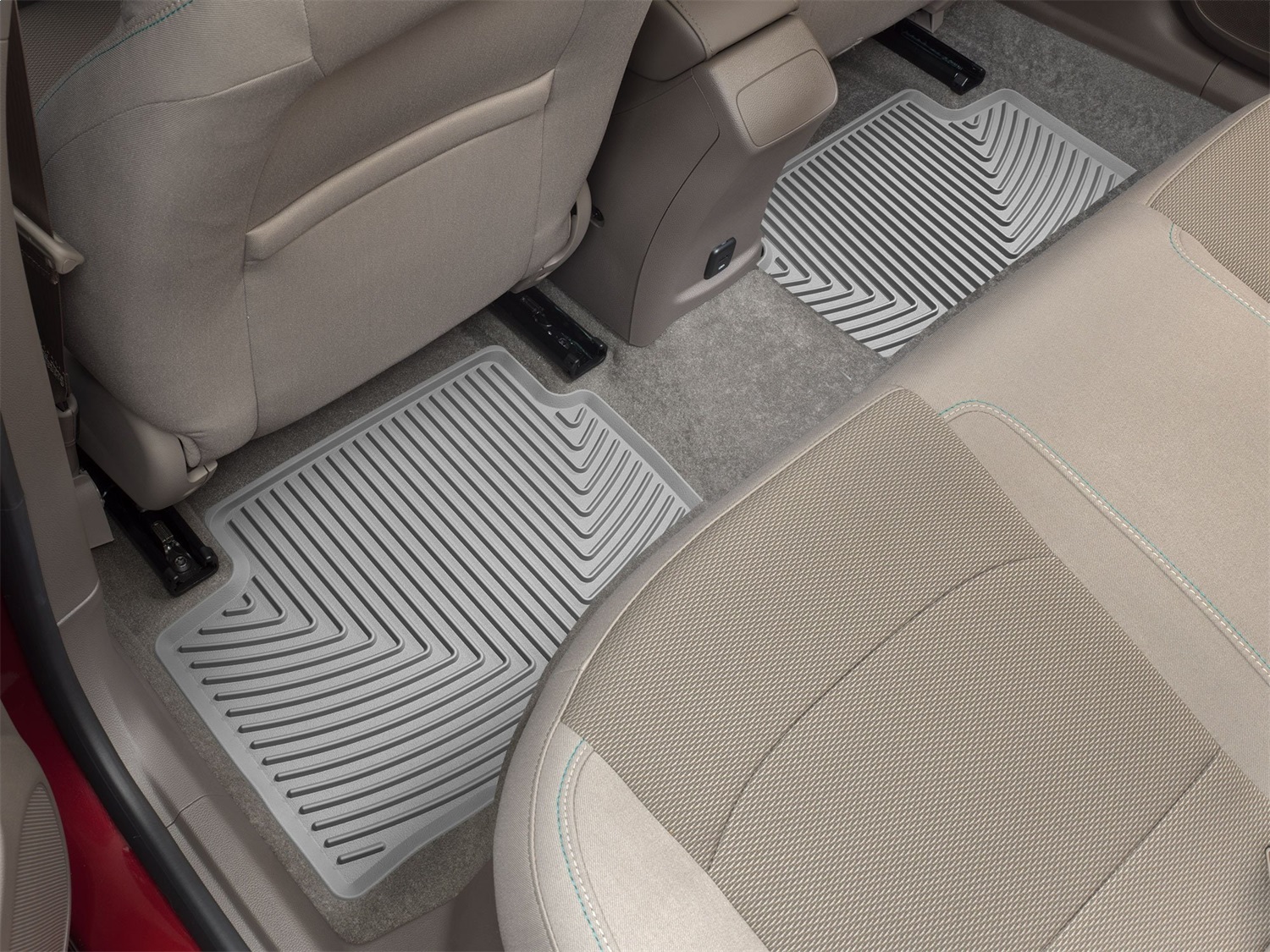 WeatherTech All Weather Floor Mats; Gray; Rear W423GR thumbnail 1