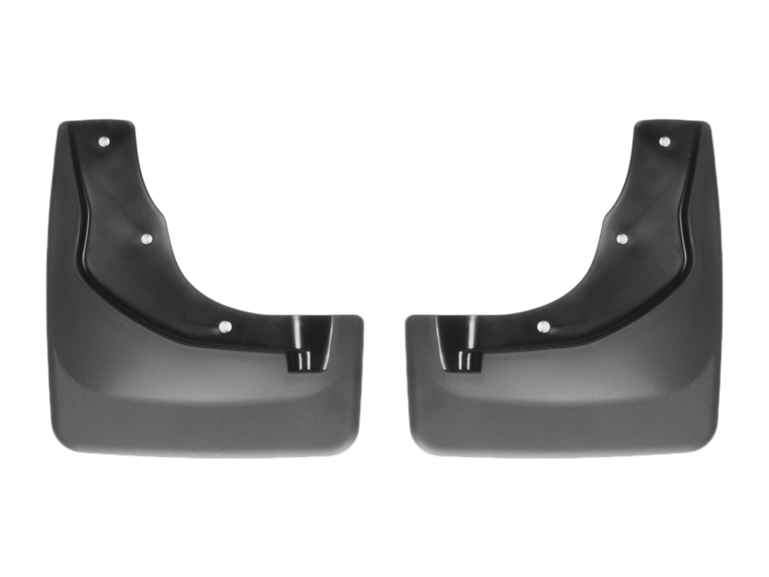 WeatherTech MudFlap No-Drill DigitalFit; Black 110040 thumbnail 1