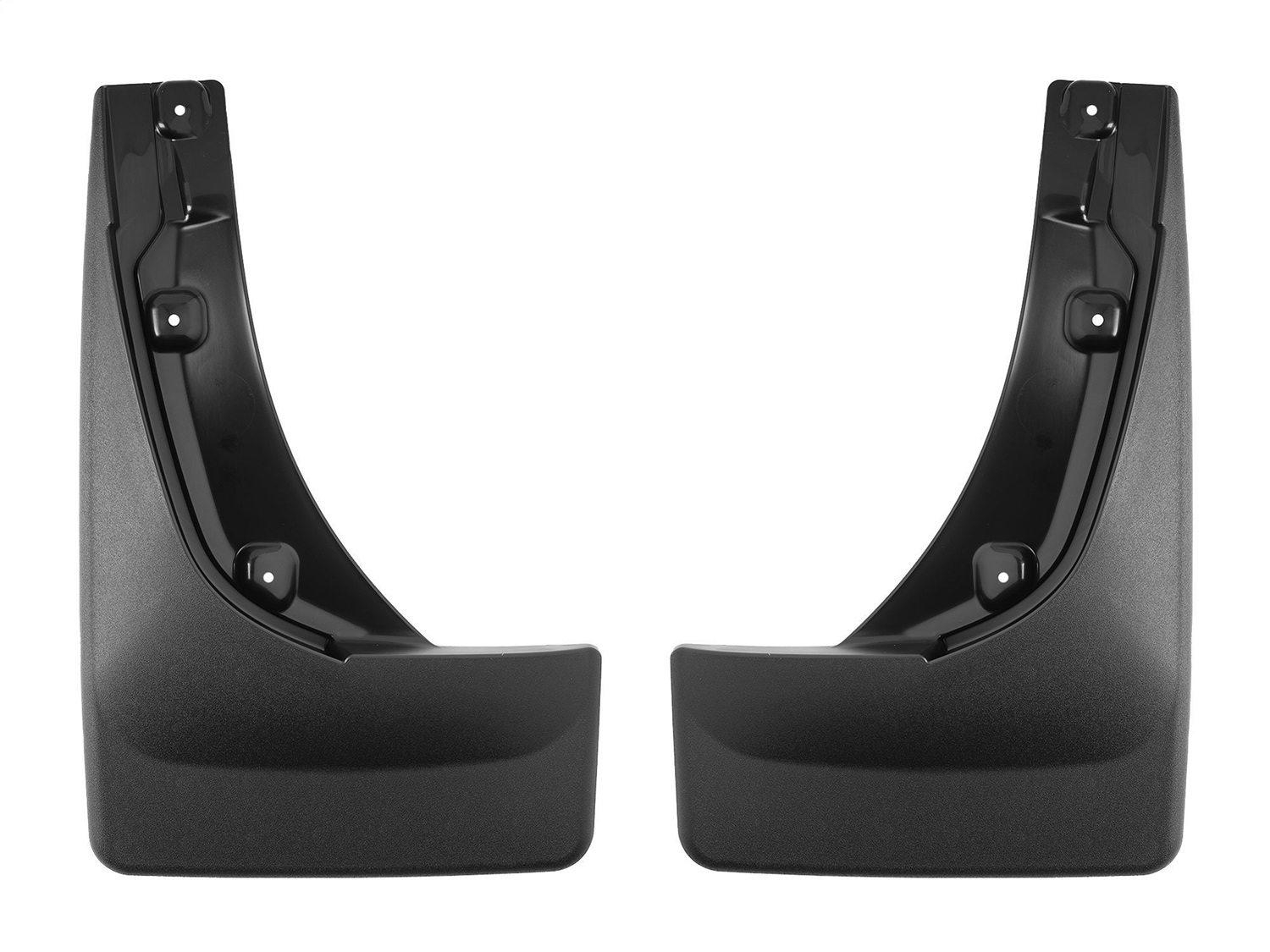 WeatherTech MudFlap No-Drill DigitalFit; Black 120147 thumbnail 1