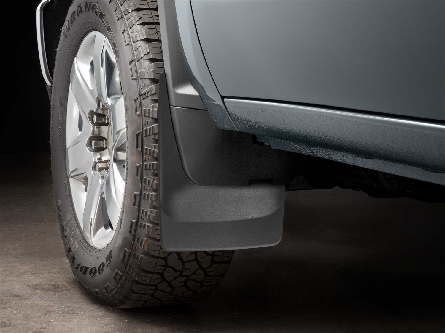 WeatherTech MudFlap No-Drill DigitalFit; Black 110118 thumbnail 1