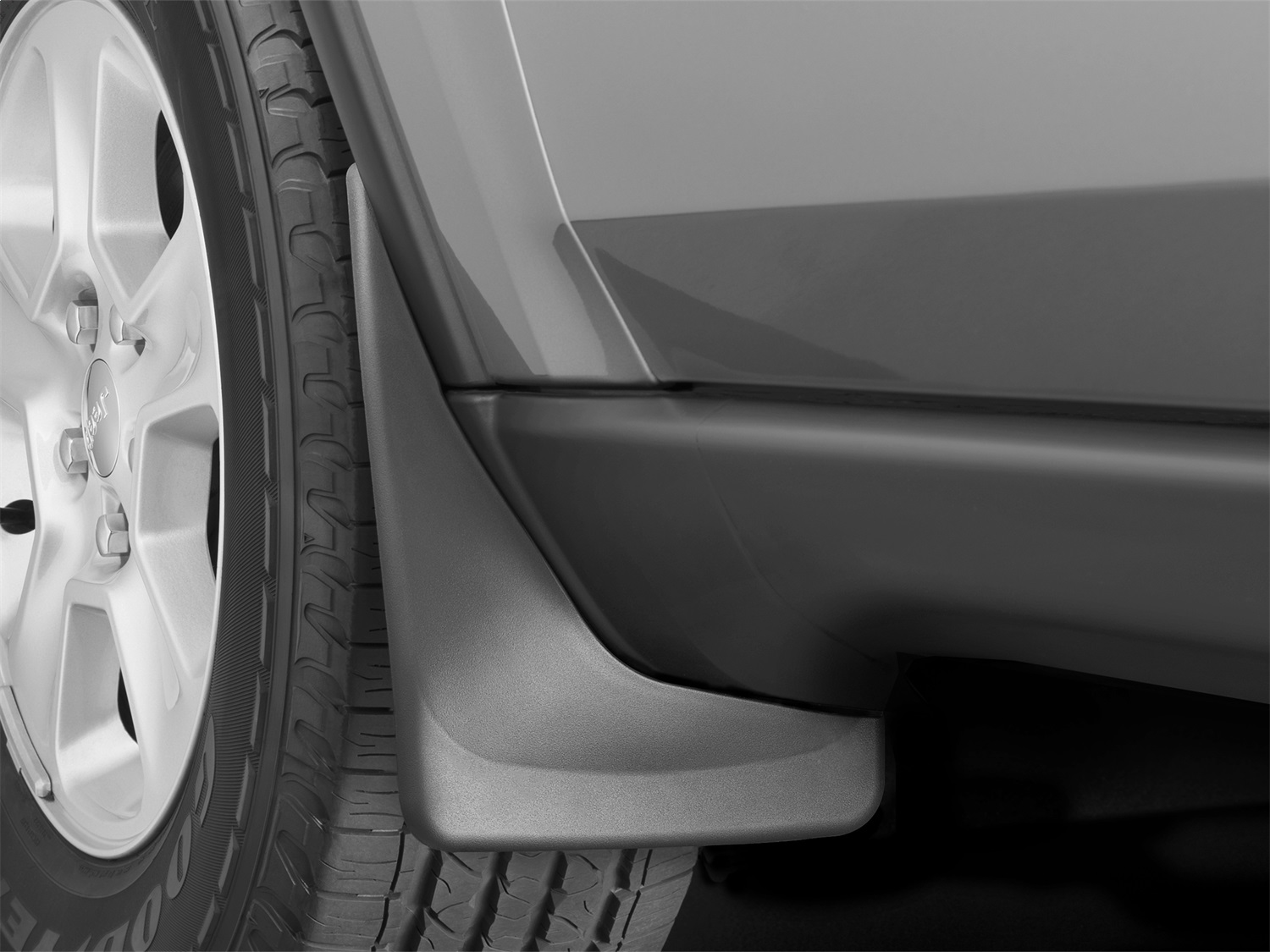 WeatherTech MudFlap No-Drill DigitalFit; Black 110058 thumbnail 1