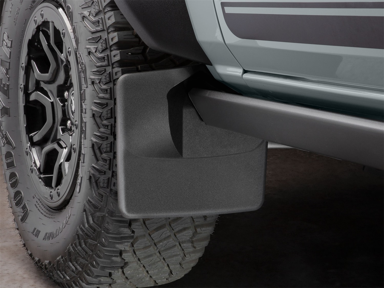 WeatherTech MudFlap No-Drill DigitalFit; Black 110140 thumbnail 0