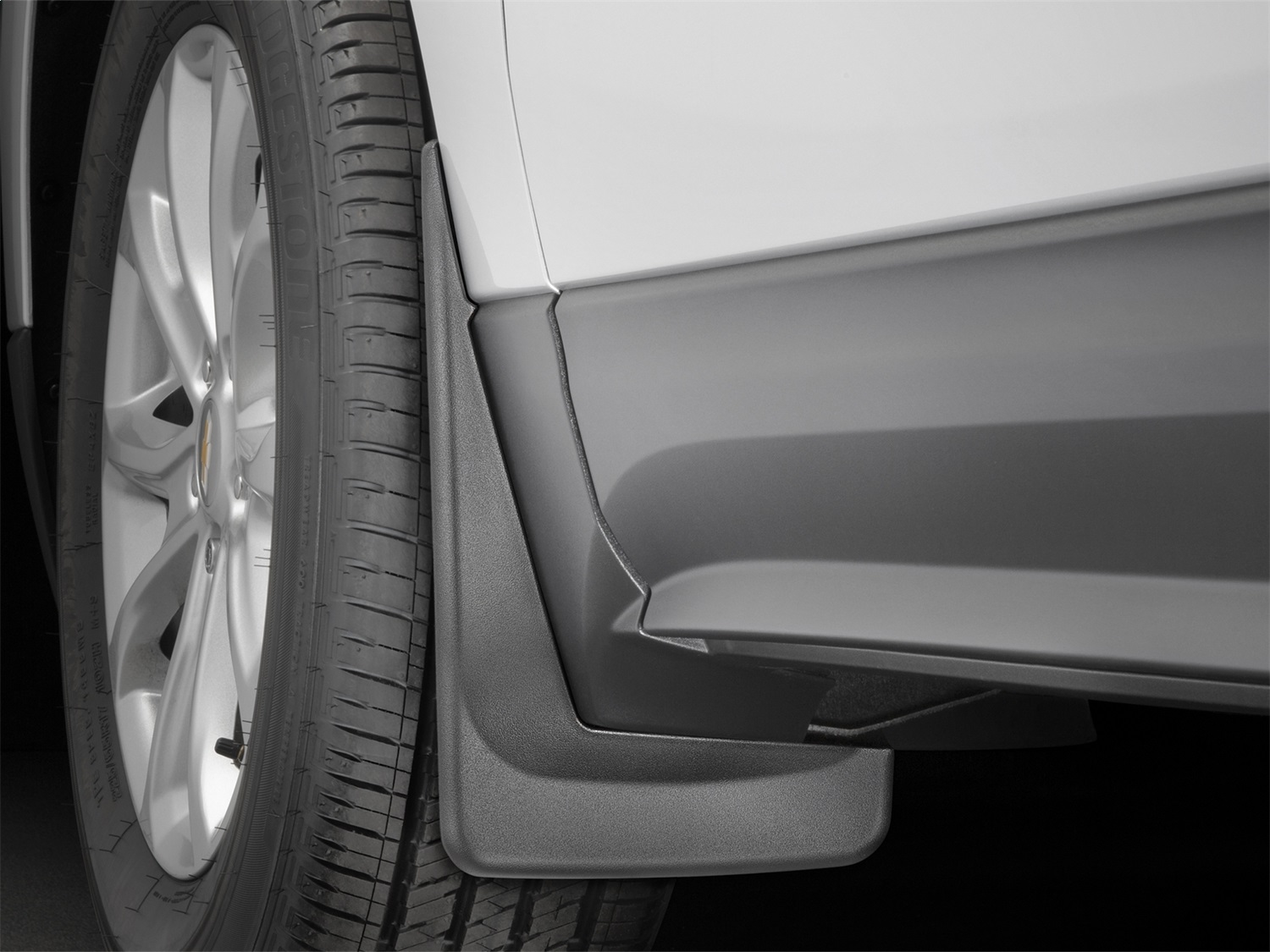 WeatherTech MudFlap No-Drill DigitalFit; Black 110077 thumbnail 1