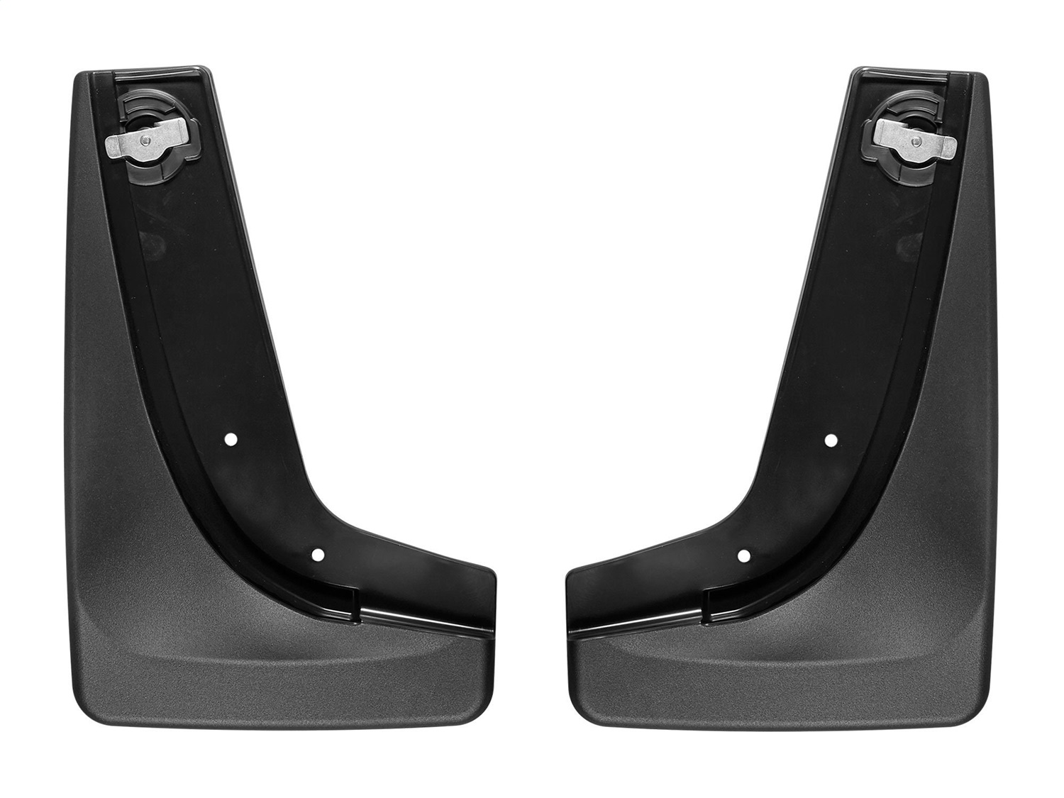 WeatherTech MudFlap No-Drill DigitalFit; Black 110087 thumbnail 1