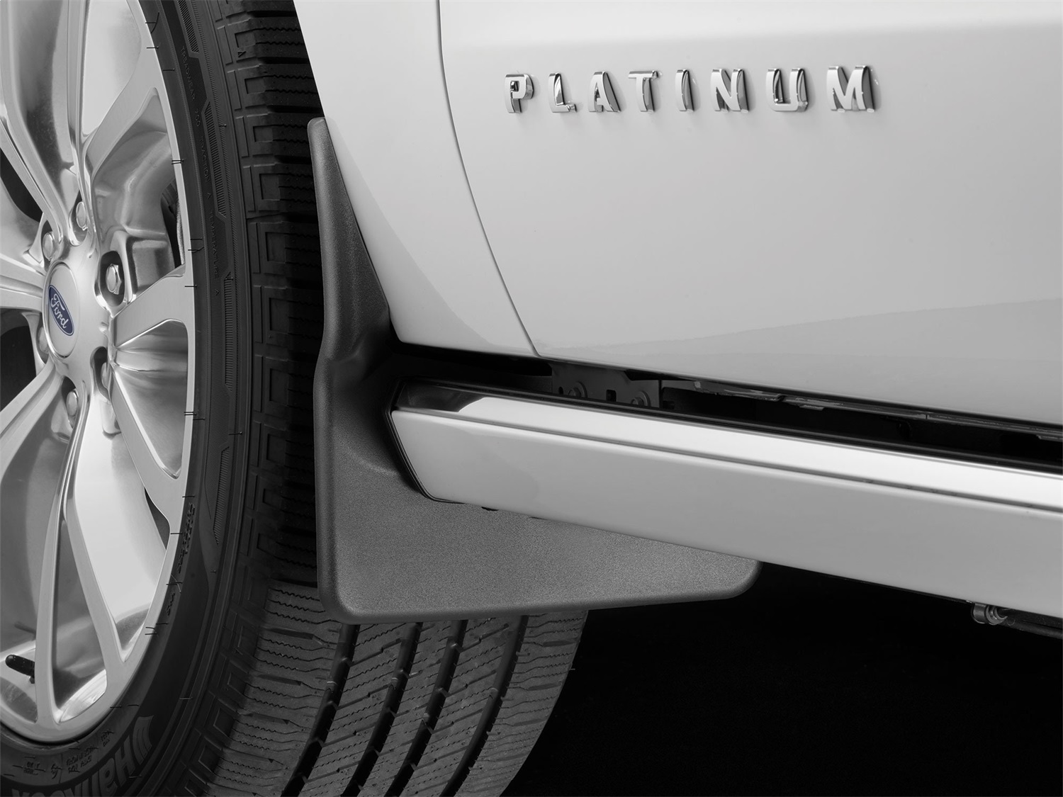 WeatherTech MudFlap No-Drill DigitalFit; Black 110088 thumbnail 1