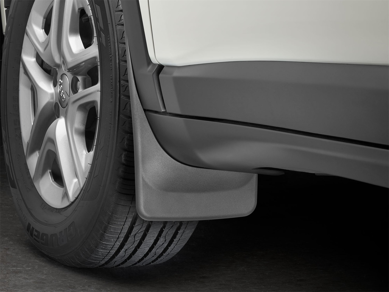 WeatherTech MudFlap No-Drill DigitalFit; Black 110096 thumbnail 0