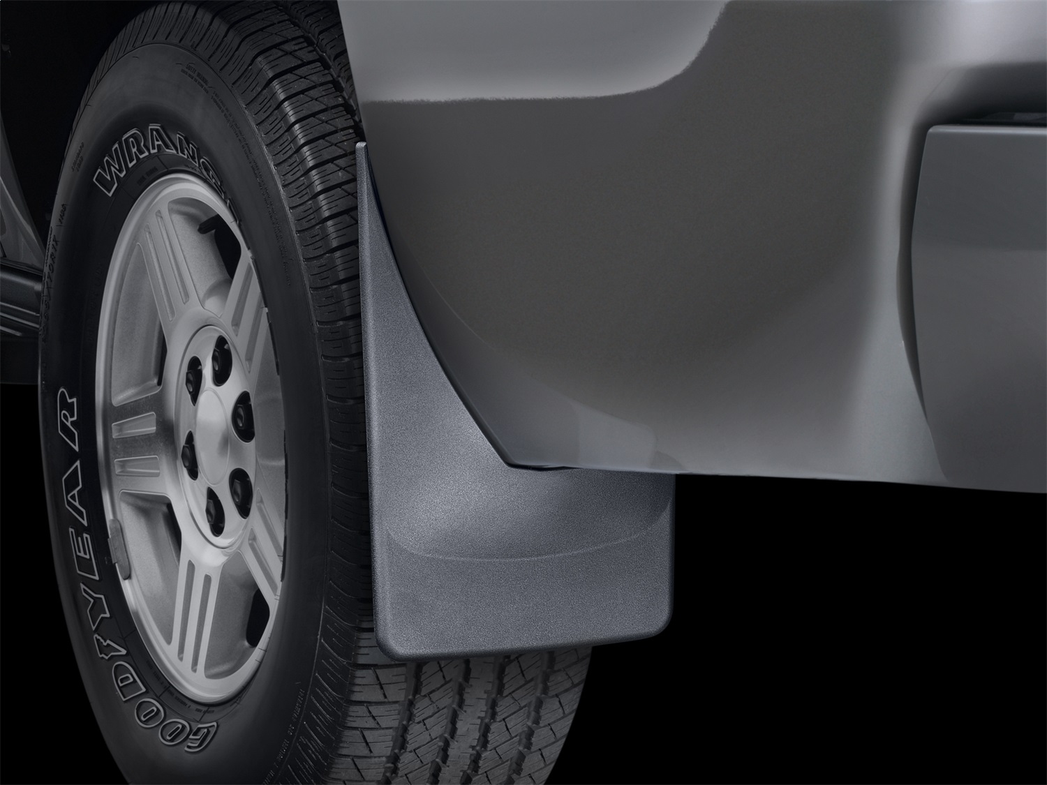 WeatherTech MudFlap No-Drill DigitalFit; Black 120016 thumbnail 1