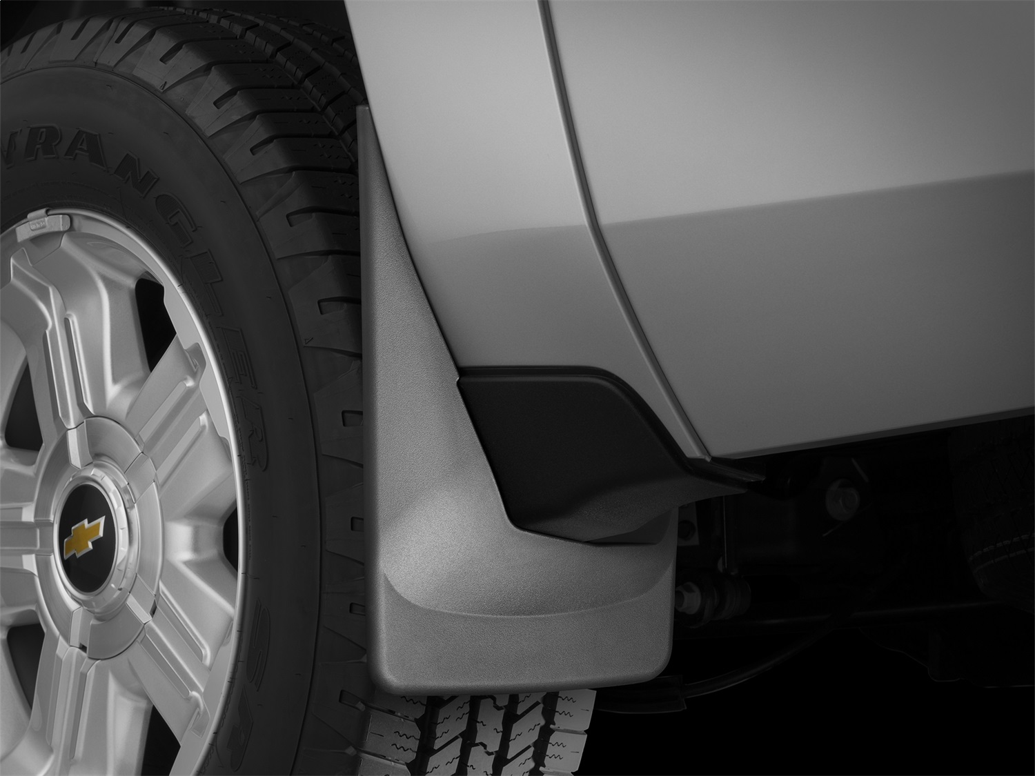 WeatherTech MudFlap No-Drill DigitalFit; Black 120018 thumbnail 2