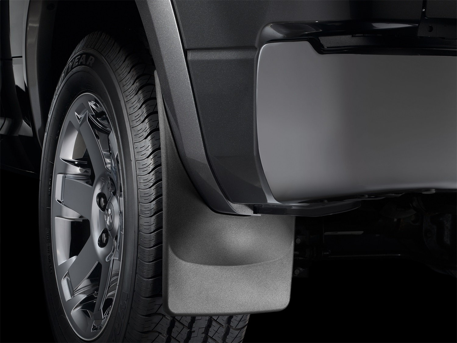 WeatherTech MudFlap No-Drill DigitalFit; Black 120026 thumbnail 1