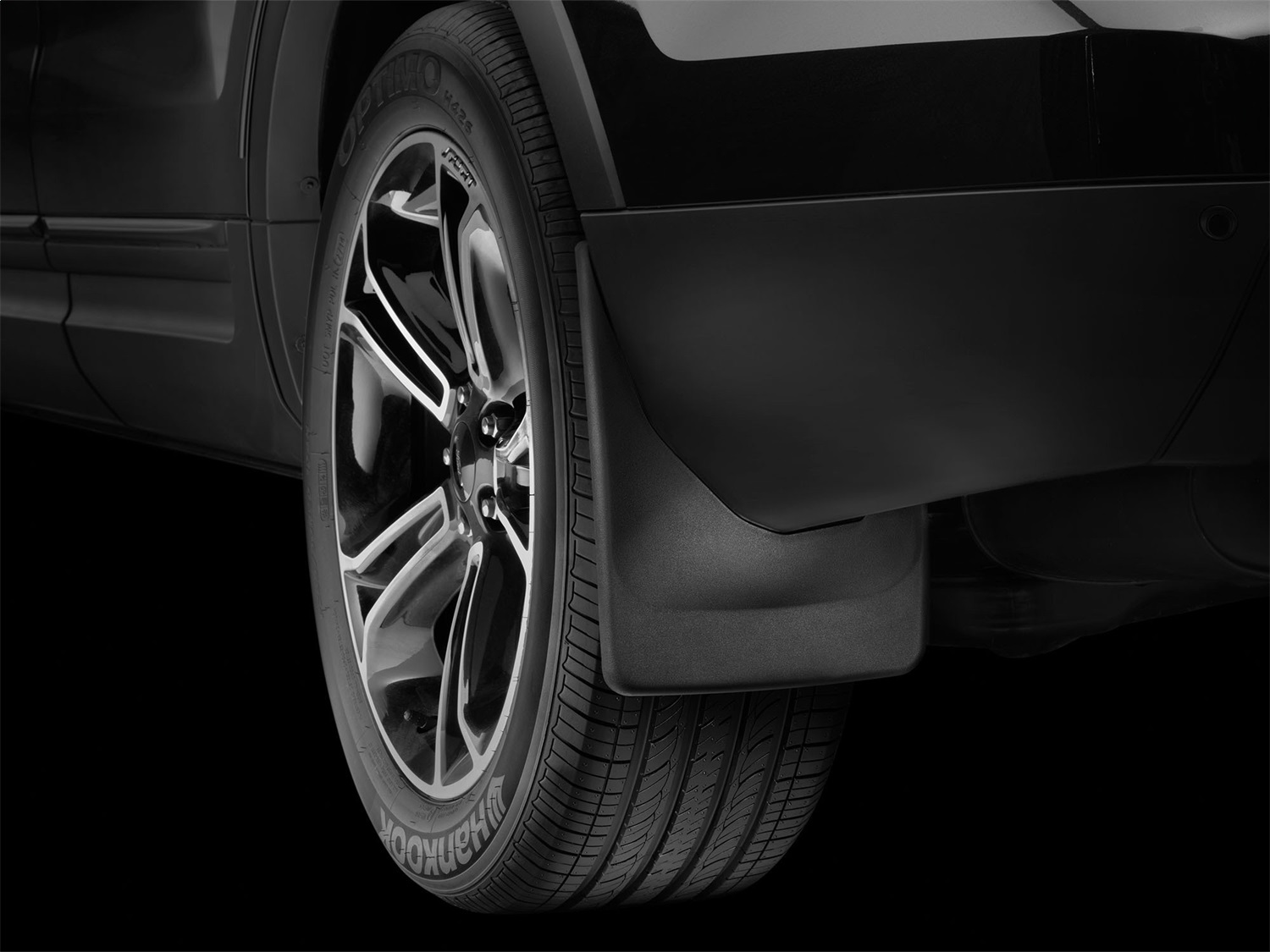 WeatherTech MudFlap No-Drill DigitalFit; Black 120039 thumbnail 1