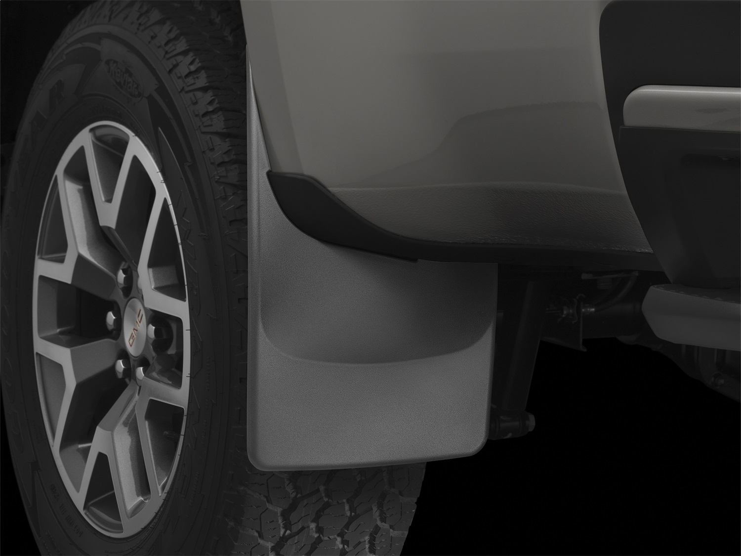 WeatherTech MudFlap No-Drill DigitalFit; Black 120049 thumbnail 1