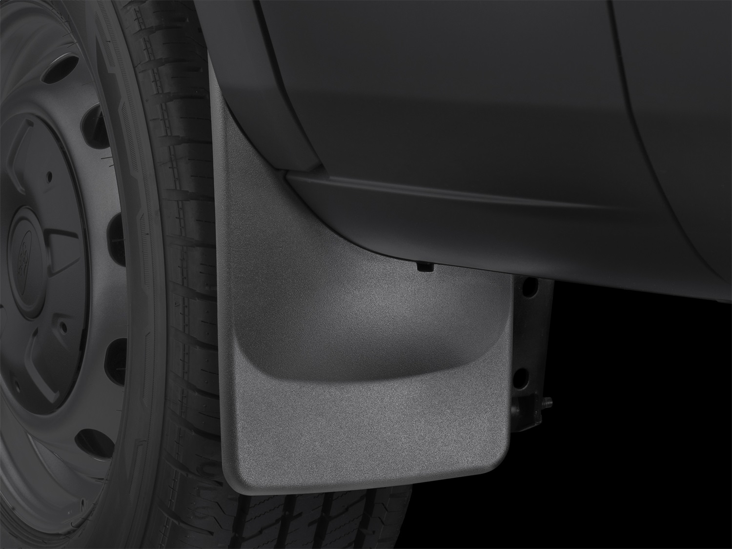 WeatherTech MudFlap No-Drill DigitalFit; Black 120051 thumbnail 1