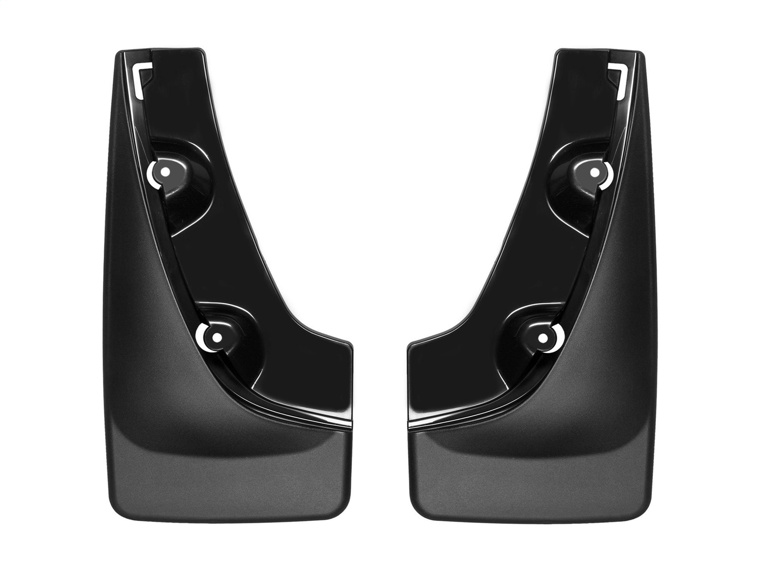WeatherTech MudFlap No-Drill DigitalFit; Black 120095 thumbnail 1