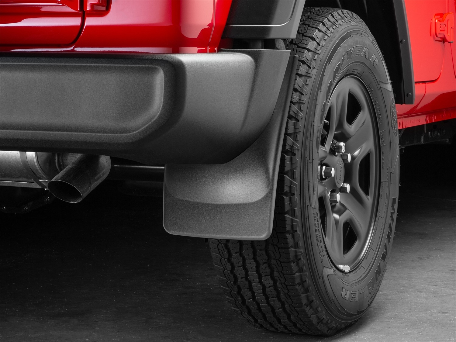 WeatherTech MudFlap No-Drill DigitalFit; Black 120099 thumbnail 0