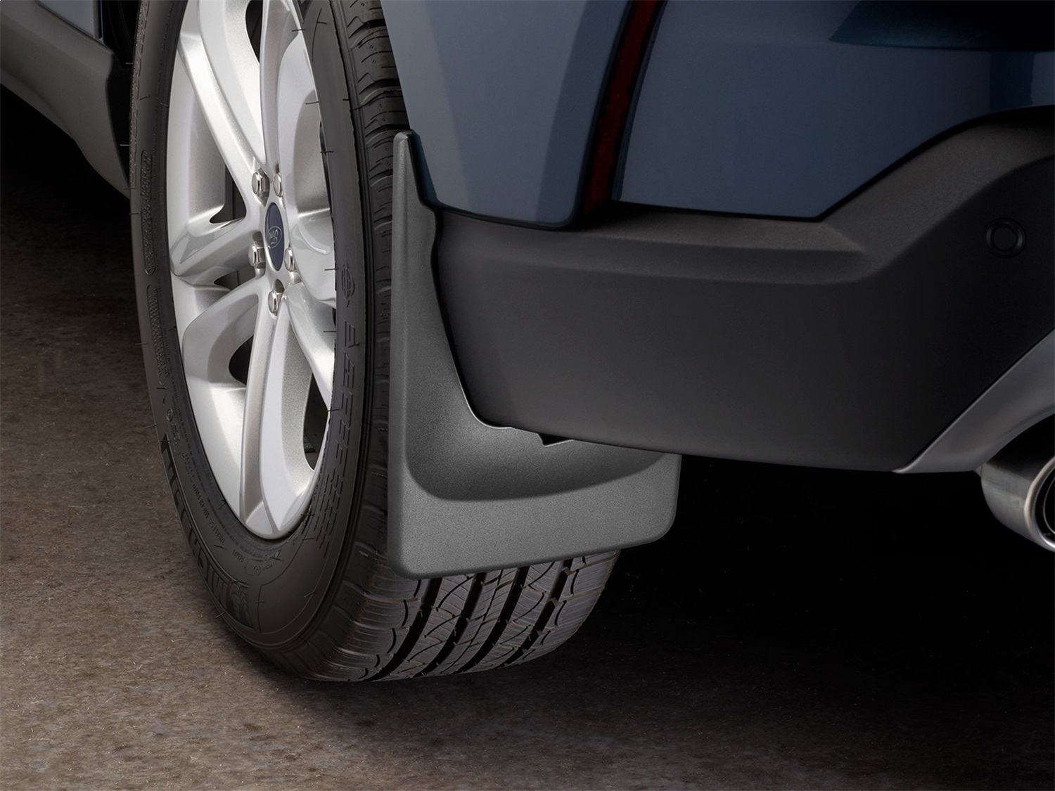 WeatherTech MudFlap No-Drill DigitalFit; Black 120103 thumbnail 1