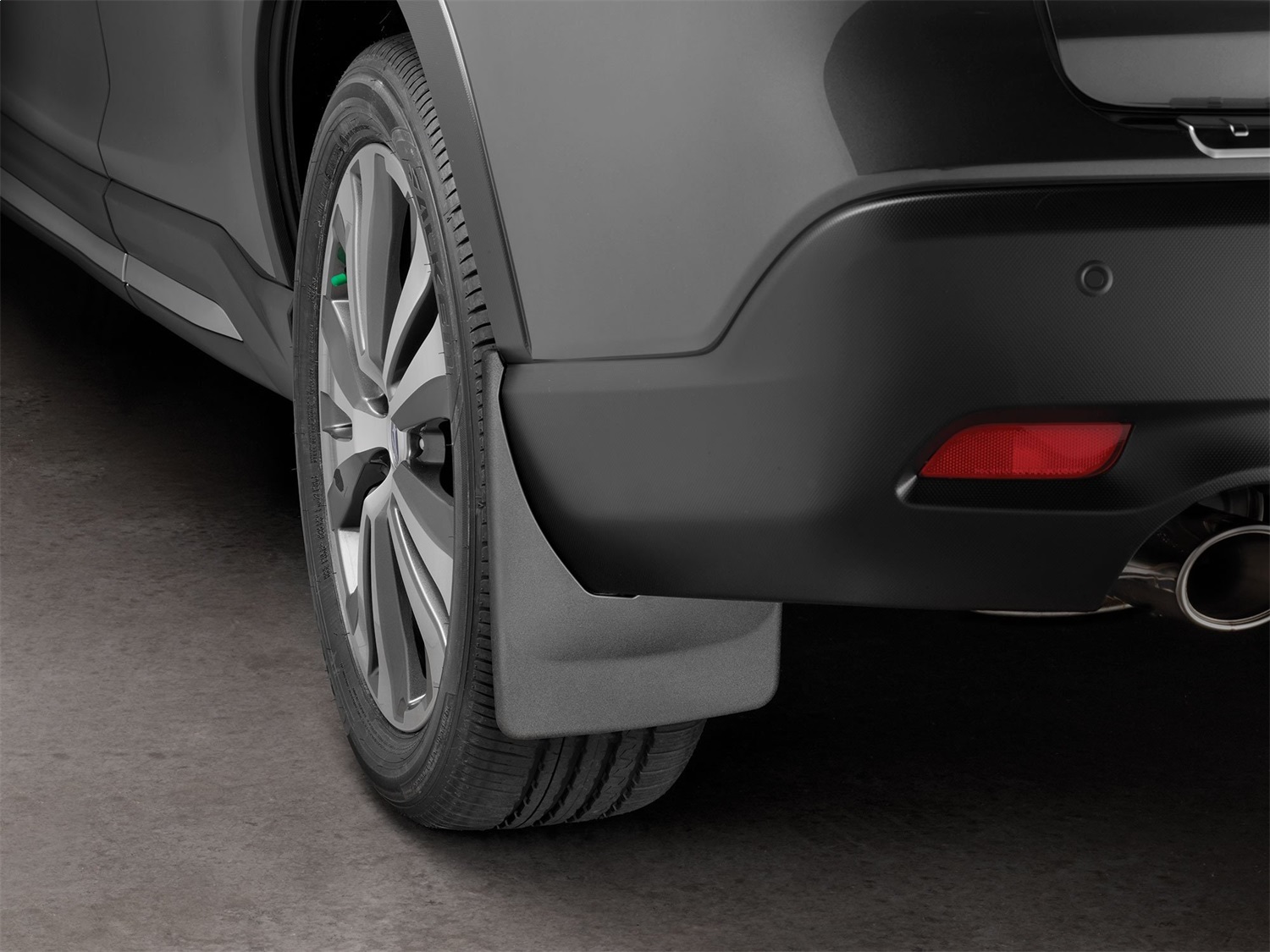 WeatherTech MudFlap No-Drill DigitalFit; Black 120107 thumbnail 1