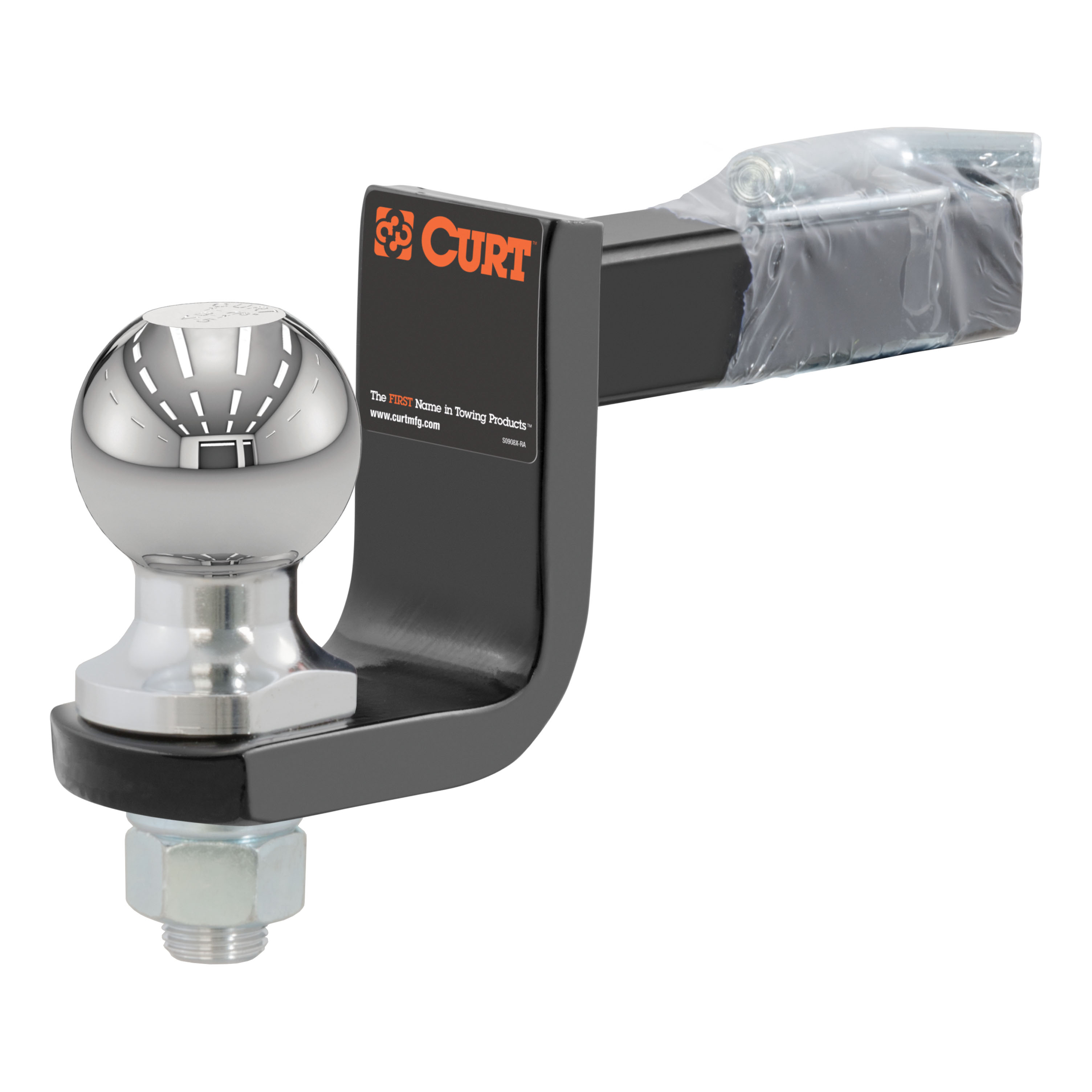 CURT 3,500 lbs Towing Starter Kit with 2" Ball (1-1/4" Shank, 3-1/4" Drop) Trailer Hitch Ball Mount with Switch Ball Trailer Ball Set (1-7/8", 2" & 2-5/16" Balls, 1" x 2-1/4" Shank) thumbnail 2