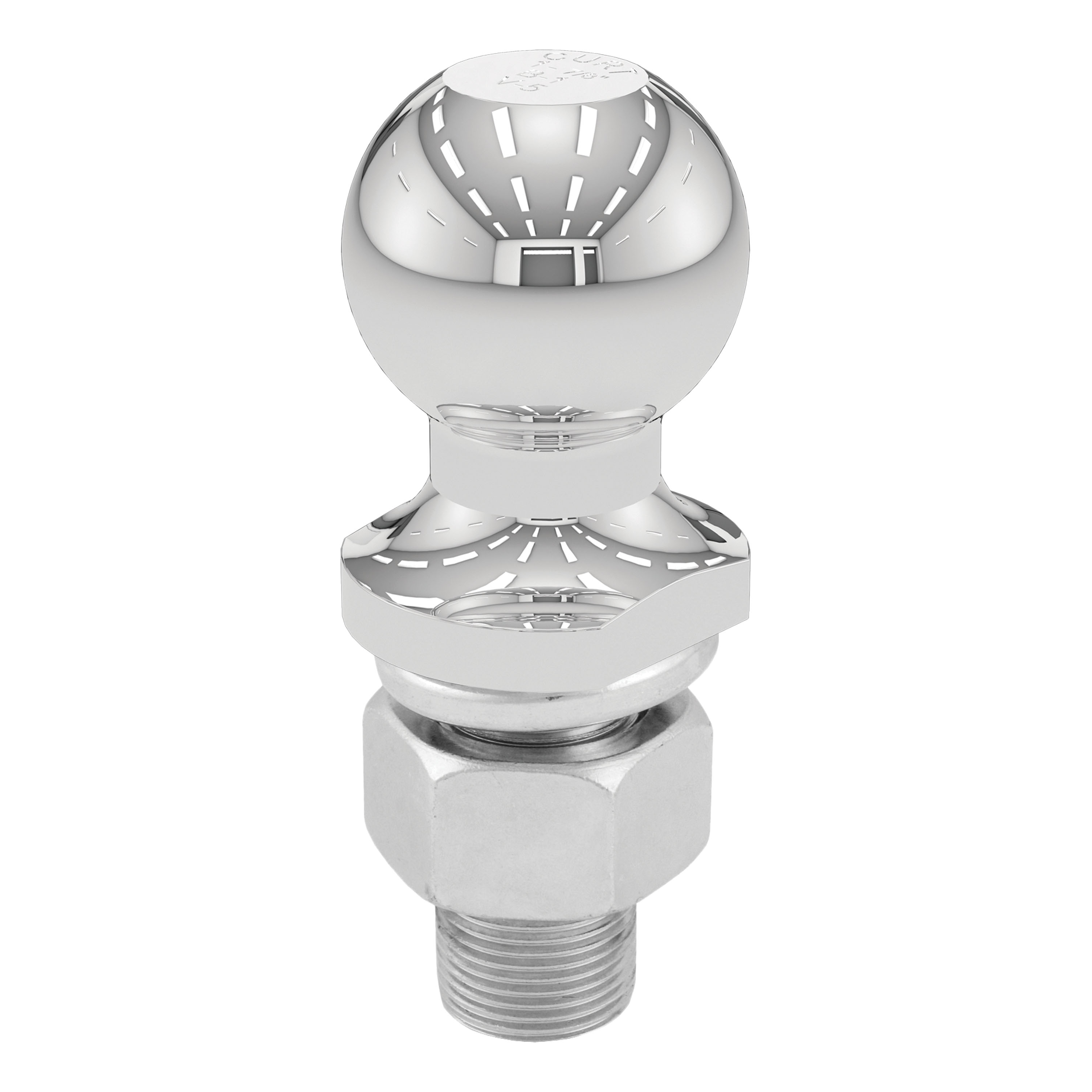 CURT 6,000 lbs Adjustable Channel Mount with 1" Ball Hole (2" Shank, 6-3/4" Drop) Trailer Hitch Ball Mount with 1-7/8" Trailer Ball (1" x 2-1/8" Shank, 3,500 lbs, Chrome) thumbnail 6