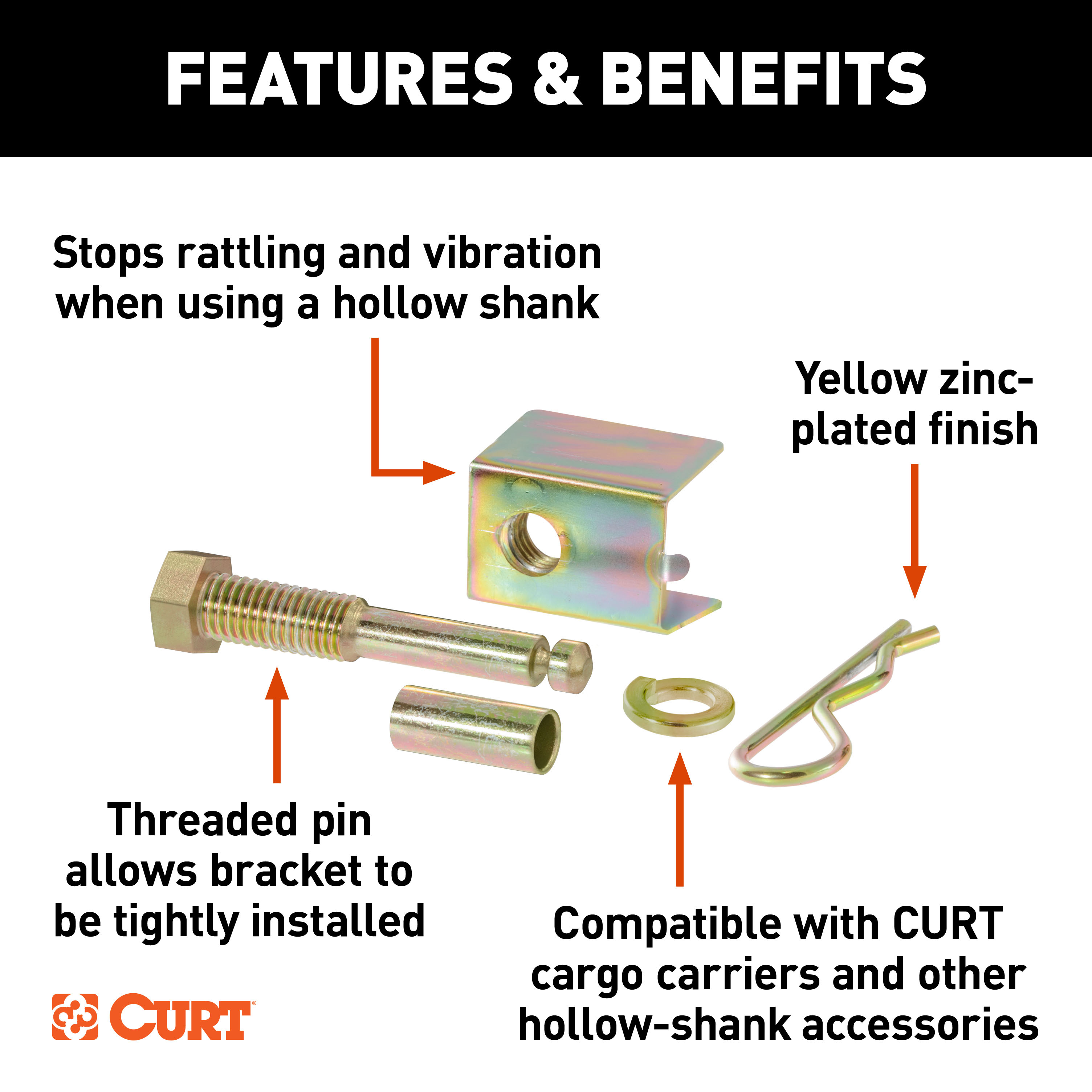 CURT 6,000 lbs. Adjustable Channel Mount with 6-3/4" Drop Trailer Hitch Ball Mount with Anti-Rattle Hitch Pin & 1-7/8" Trailer Ball thumbnail 8