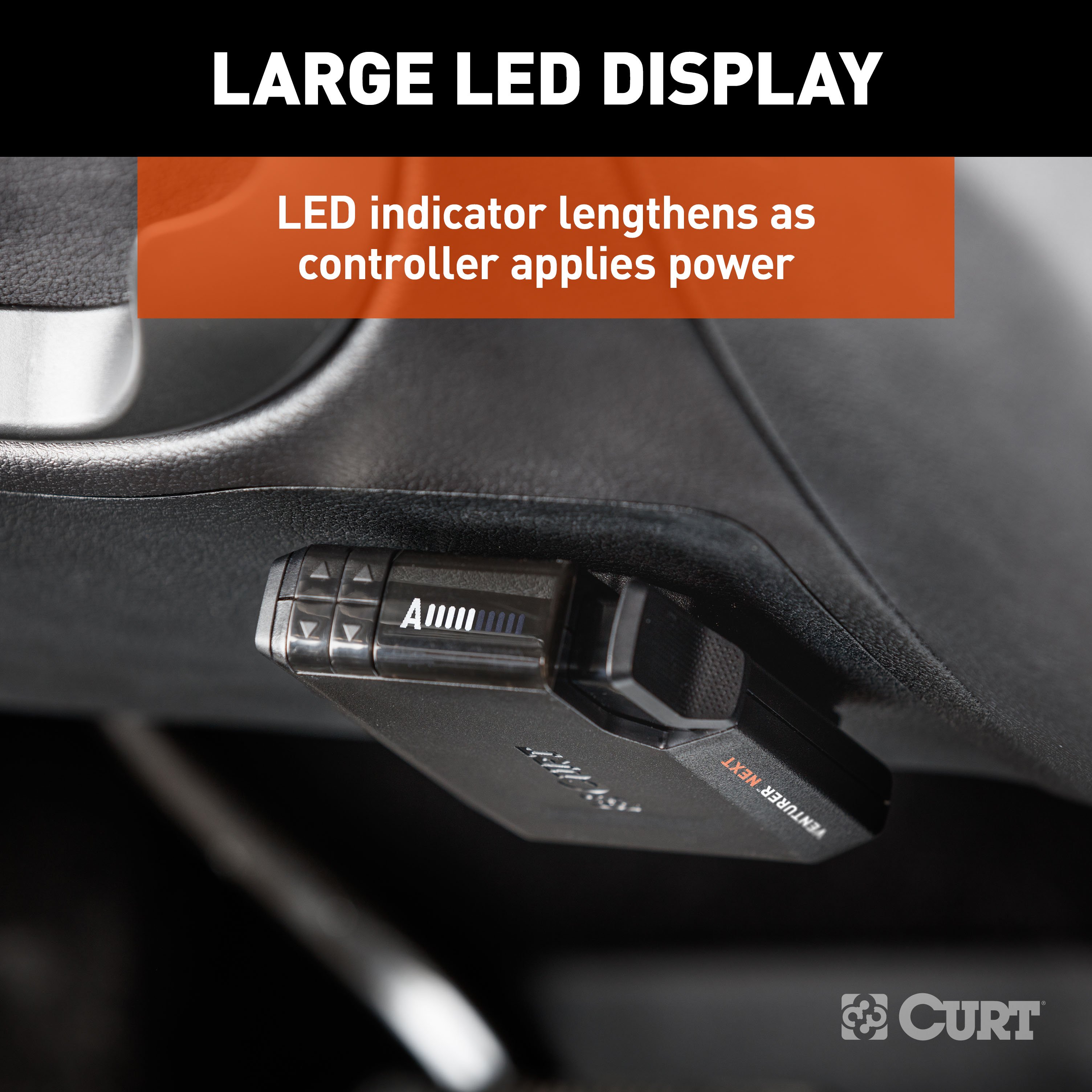 2010-2024 Lexus GX460 CURT Venturer NEXT Time-Delay Trailer Brake Controller Plug & Play Bundle - Low Profile, Adjustable, 1-3 Axles 51116 thumbnail 4