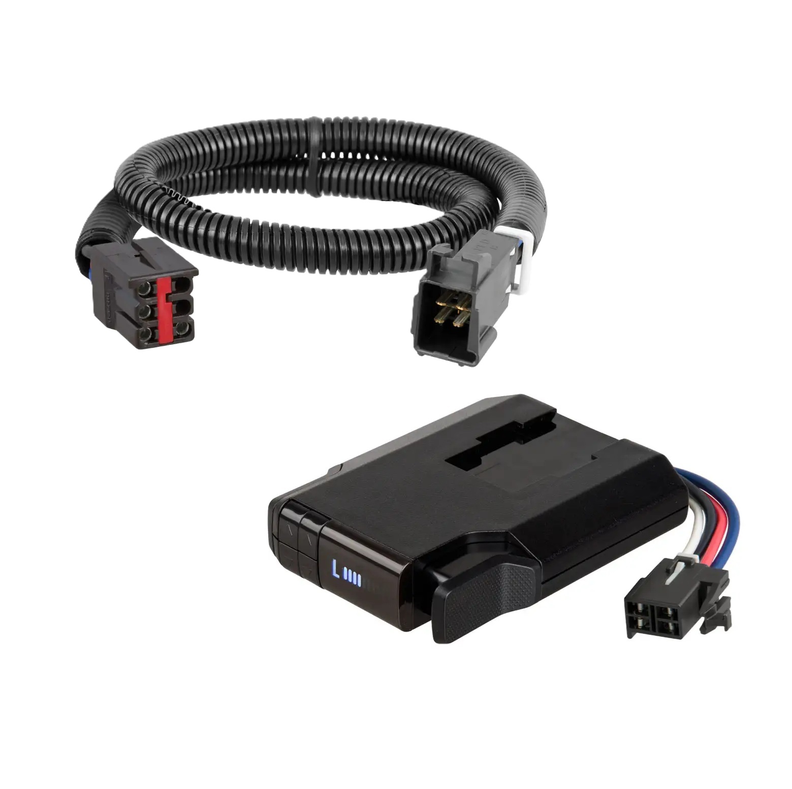 1999-2004 Ford F-250 Super Duty CURT Venturer NEXT Time-Delay Trailer Brake Controller Plug & Play Bundle - Low Profile, Adjustable, 1-3 Axles 51116 thumbnail 0
