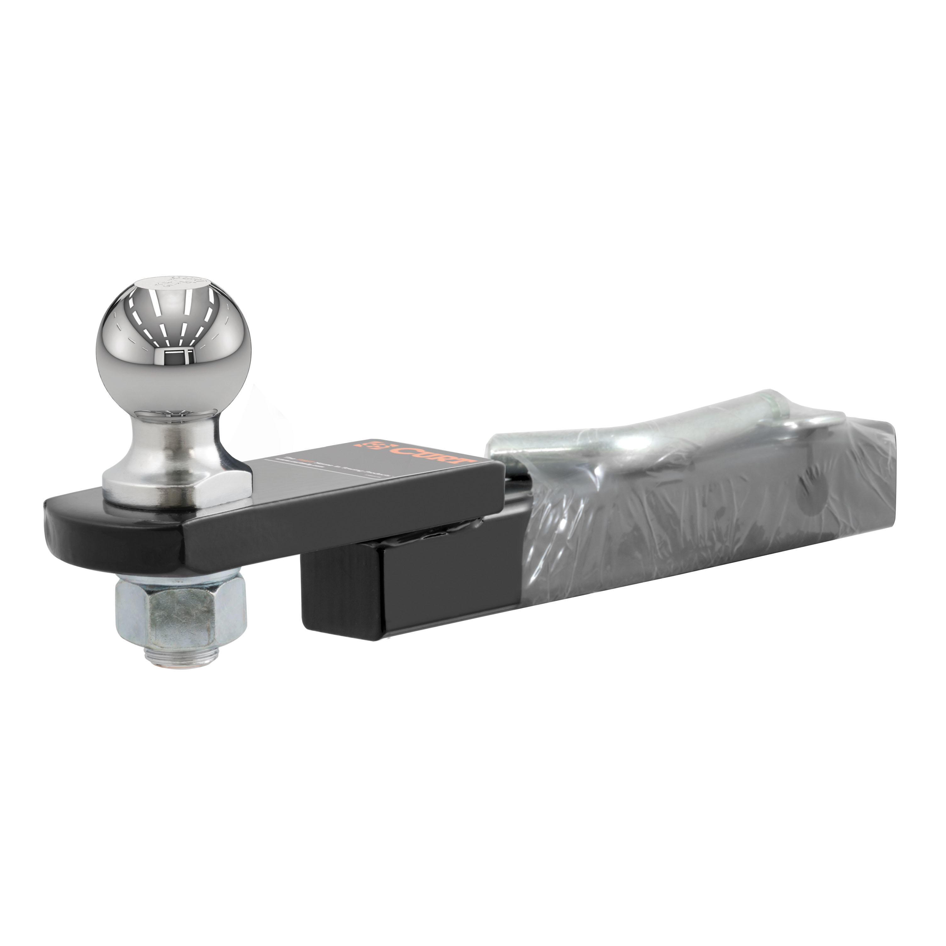CURT 3,500 lbs 1-1/4" Shank 3/4" Rise Trailer Hitch Ball Mount with 1-7/8", 2" & 2-5/16" Trailer Balls & 5/8" Hitch Lock thumbnail 2