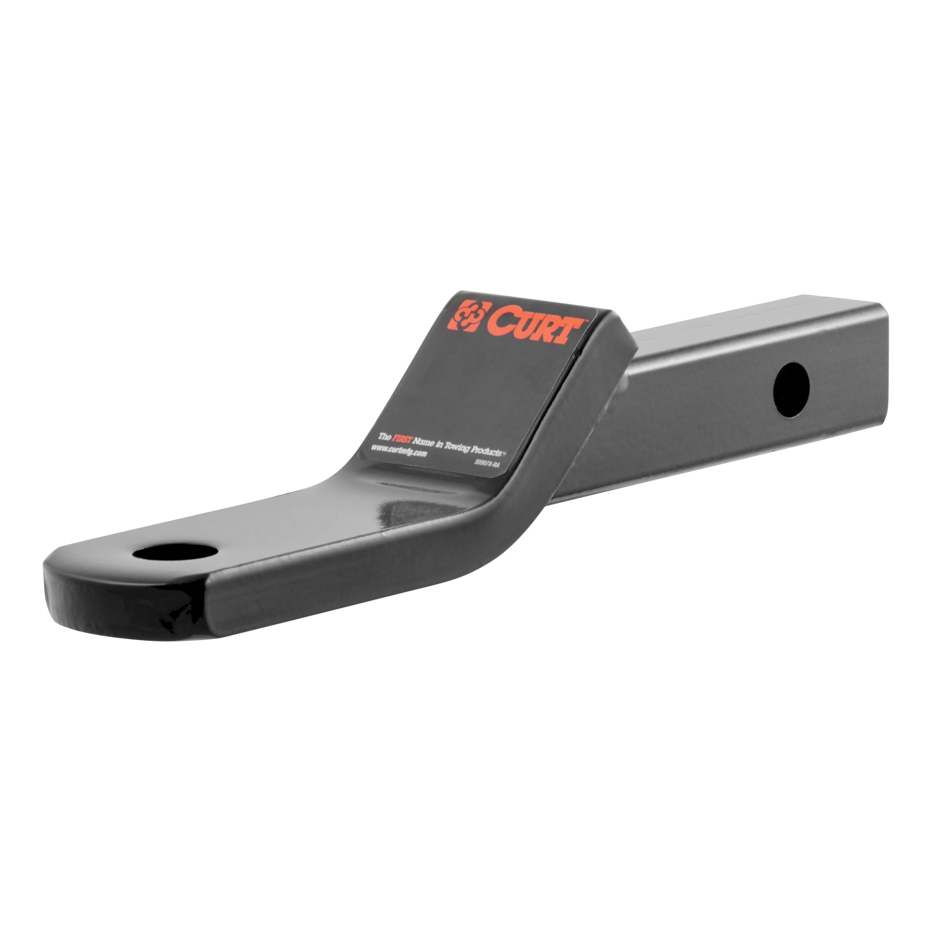 CURT Class 2 Ball Mount (1-1/4" Shank, 3,500 lbs, 1" Drop, 7-13/16" Long) Trailer Hitch Ball Mount with 5/8" Diameter Channel Mount Lock thumbnail 1