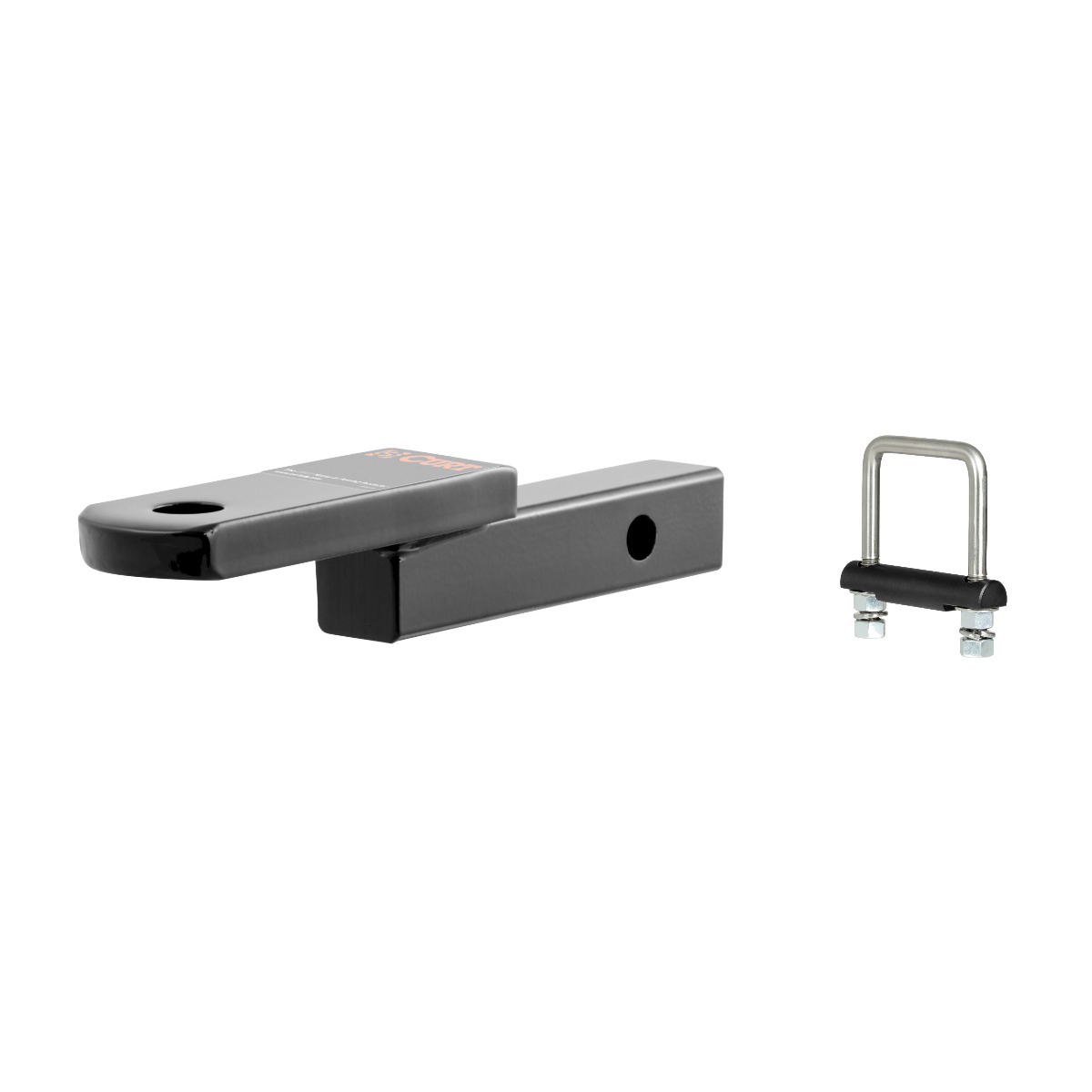 CURT Class 2 Ball Mount (1-1/4" Shank, 3,500 lbs, 1-1/4" Drop, 6-3/4" Long) Trailer Hitch Ball Mount with Anti-Rattle Hitch Clamp for 2" Receiver thumbnail 0