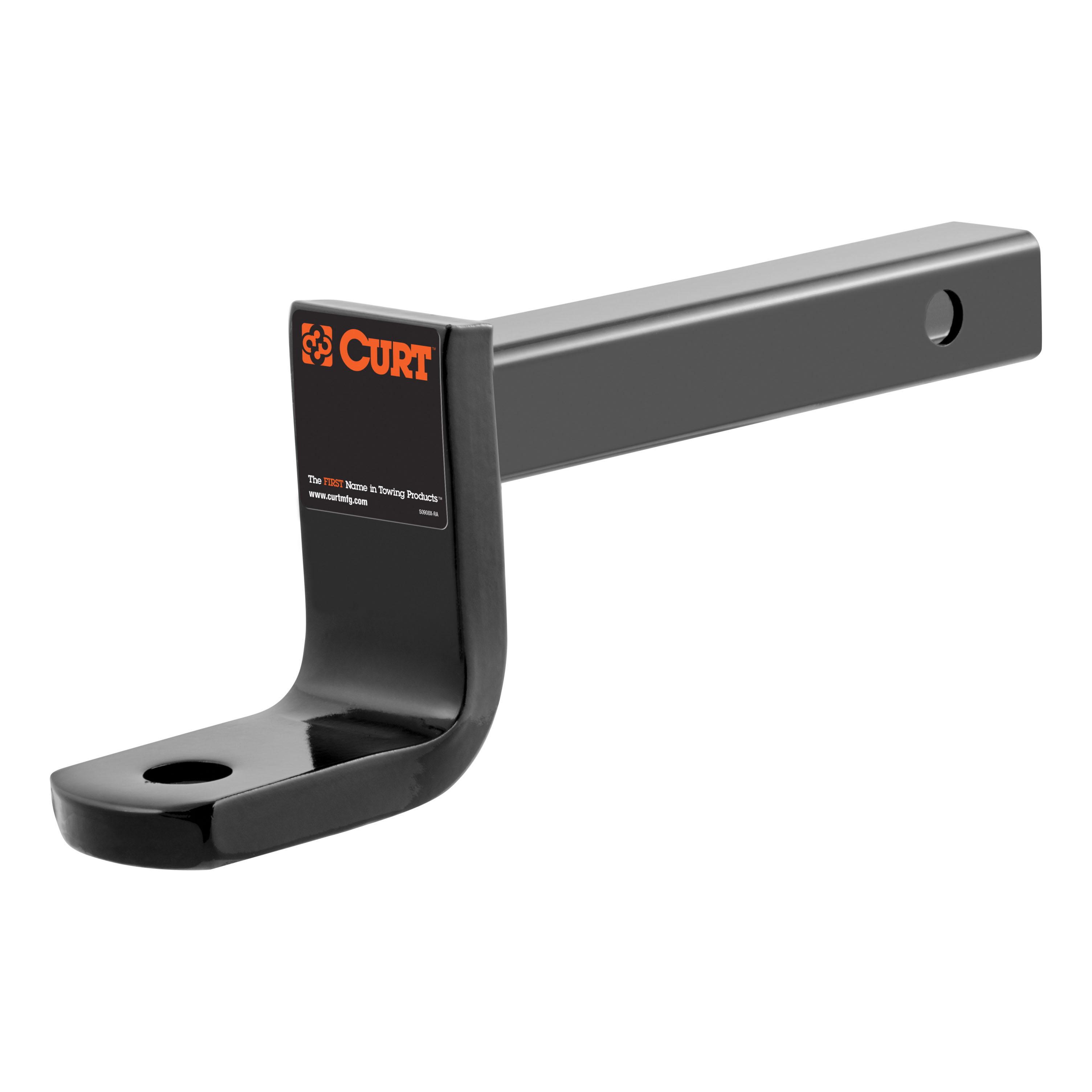 CURT 45026 Class 1 Trailer Hitch Ball Mount, Fits 1-1/4-Inch Receiver, 2,000 lbs, 3-1/4-Inch Drop, 2-5/8-Inch Rise with 5/8" Hitch Lock & Chrome Trailer Hitch Lock thumbnail 1