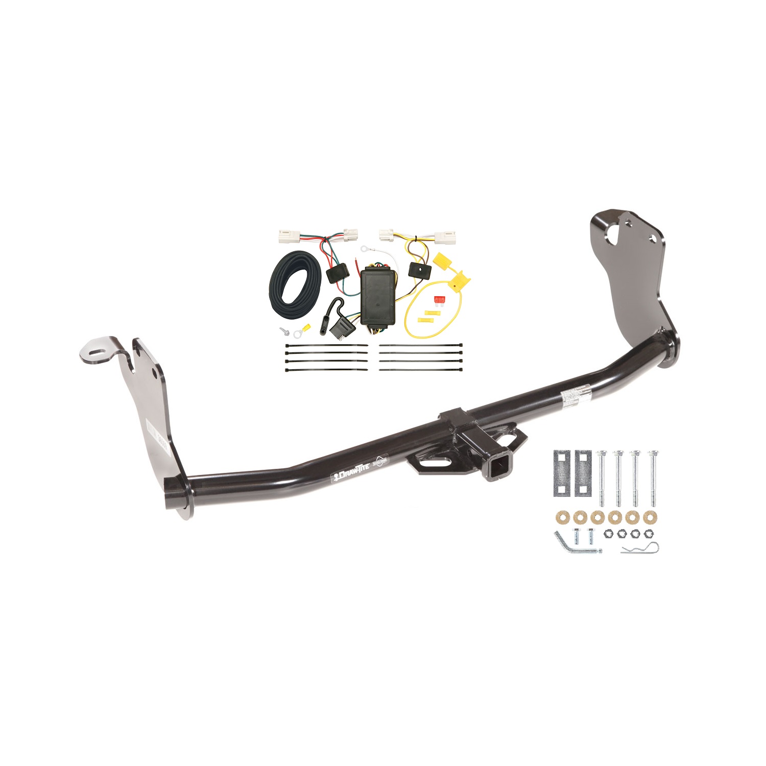 2011-2019 Mitsubishi Outlander Sport Draw-tite Class 2 Trailer Hitch, 1-1/4 Inch Square Receiver Bundle w/ Plug-n-Play T-One Wiring Harness thumbnail 0