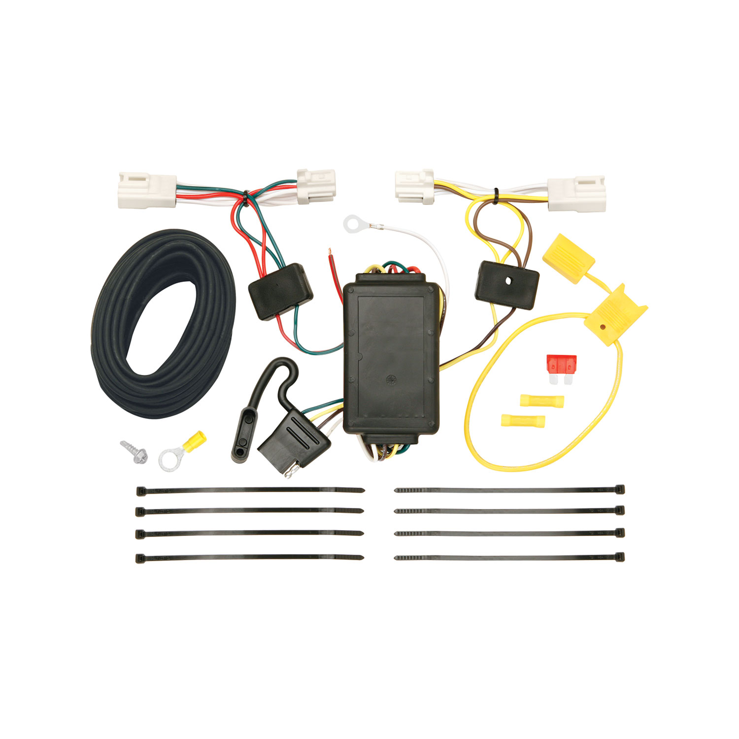 2011-2019 Mitsubishi Outlander Sport Draw-tite Class 2 Trailer Hitch, 1-1/4 Inch Square Receiver Bundle w/ Plug-n-Play T-One Wiring Harness thumbnail 1