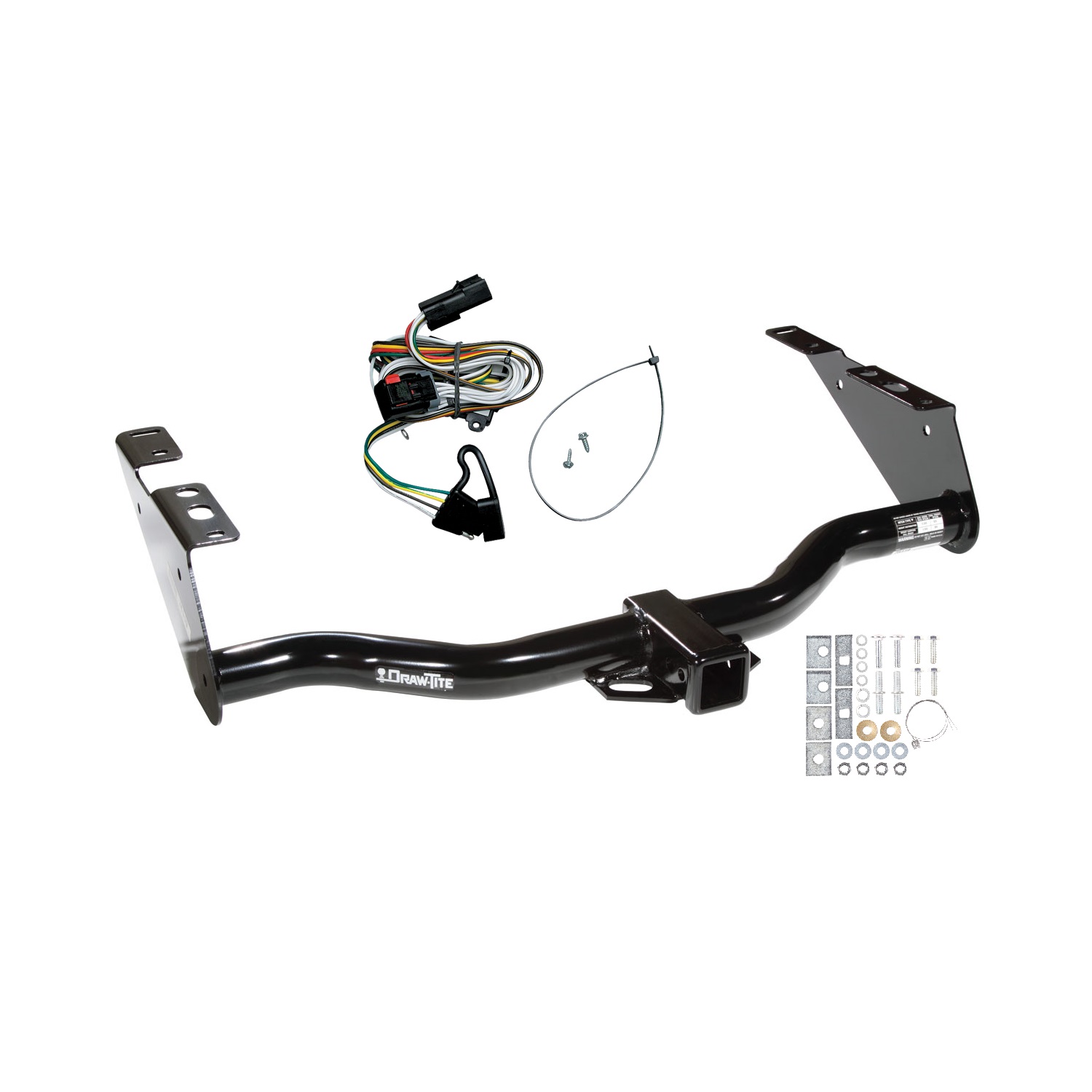 2001-2003 Dodge Grand Caravan Draw-tite Class 3 Trailer Hitch, 2 Inch Square Receiver Bundle w/ Plug-n-Play T-One Wiring Harness thumbnail 0