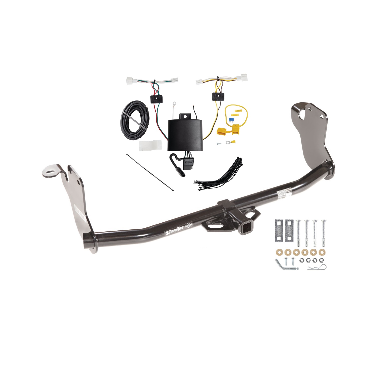 2020-2021 Mitsubishi Outlander Sport Draw-tite Class 2 Trailer Hitch, 1-1/4 Inch Square Receiver Bundle w/ Plug-n-Play T-One Wiring Harness thumbnail 0
