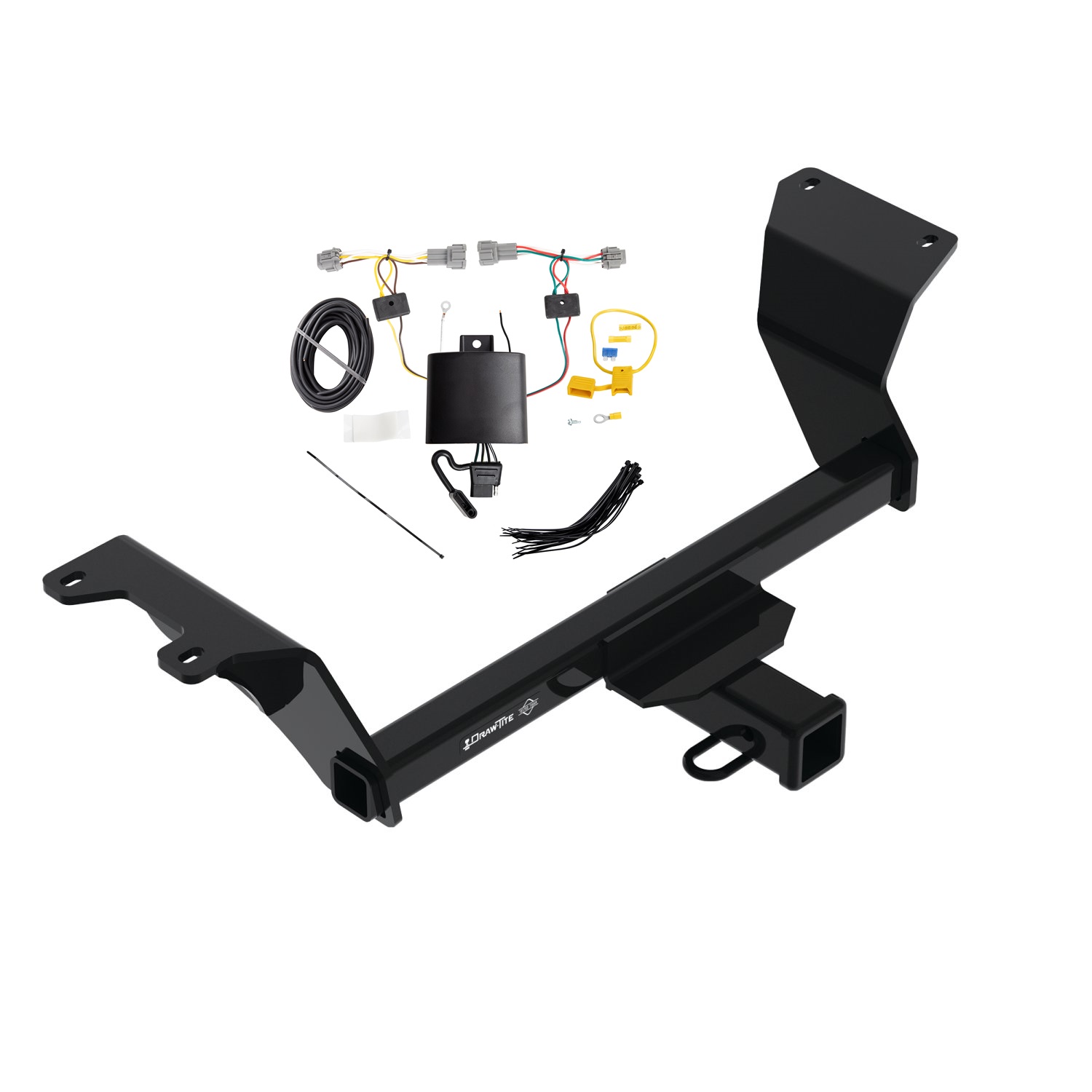 2018-2024 Nissan Kicks Draw-Tite Class 3 Trailer Hitch, 2 Inch Square Receiver Bundle w/ Plug-n-Play T-One Wiring Harness thumbnail 0