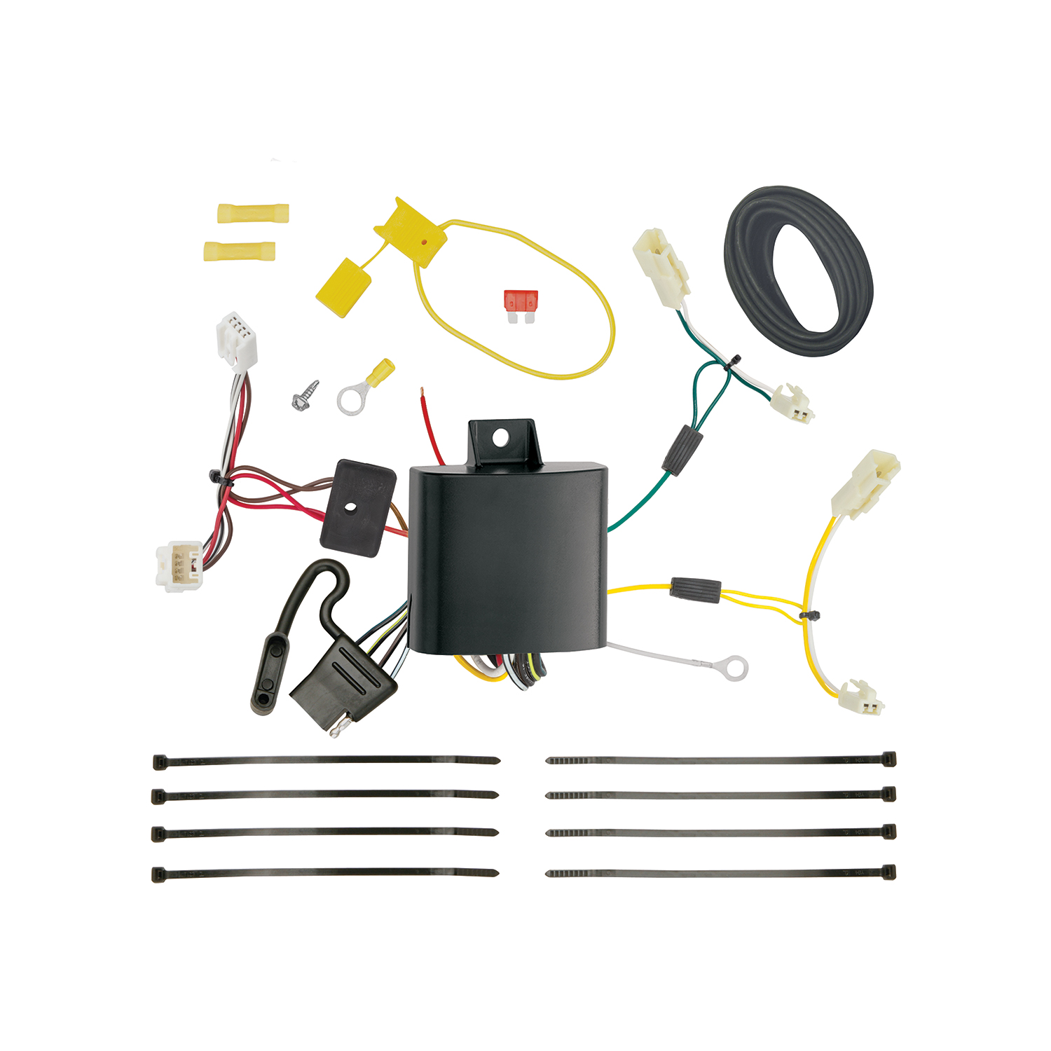 2011-2014 Toyota Sienna Draw-tite Class 3 Trailer Hitch, 2 Inch Square Receiver Bundle w/ Plug-n-Play T-One Wiring Harness 75237 thumbnail 1