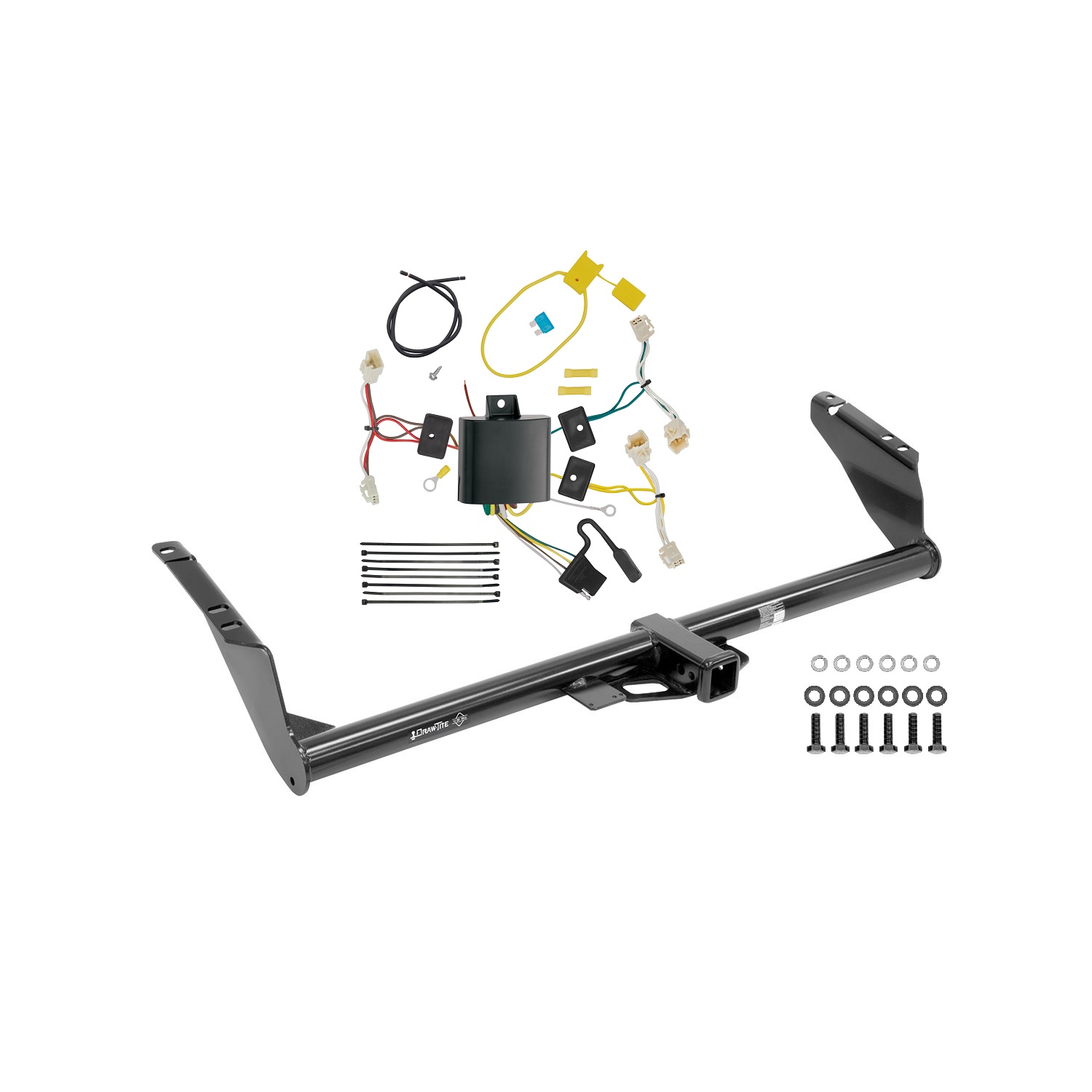 2015-2020 Toyota Sienna Except SE Draw-tite Class 3 Trailer Hitch, 2 Inch Square Receiver Bundle w/ Plug-n-Play T-One Wiring Harness 75237 thumbnail 0