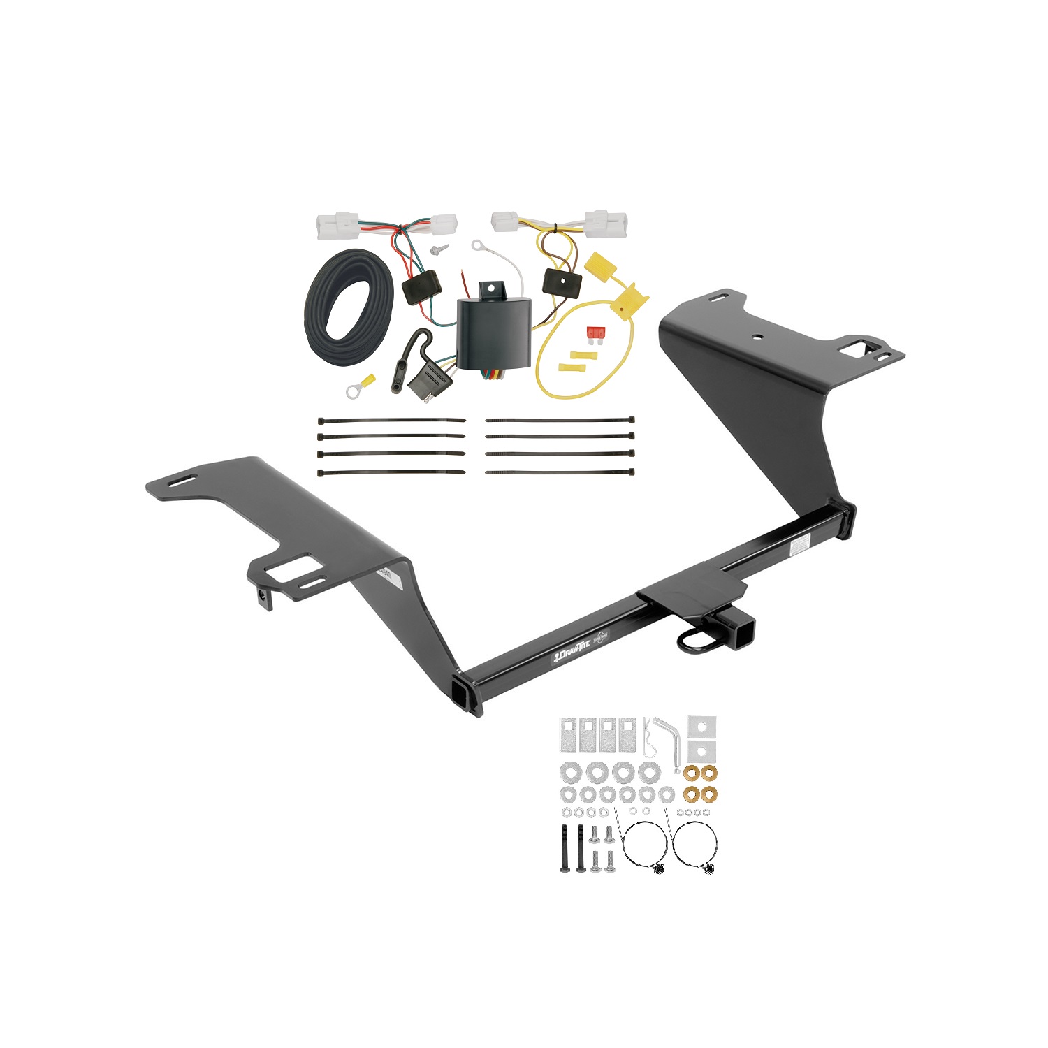 2015-2017 Hyundai Sonata Except Hybrid Draw-tite Class 1 Trailer Hitch, 1-1/4 Inch Square Receiver Bundle w/ Plug-n-Play T-One Wiring Harness thumbnail 0