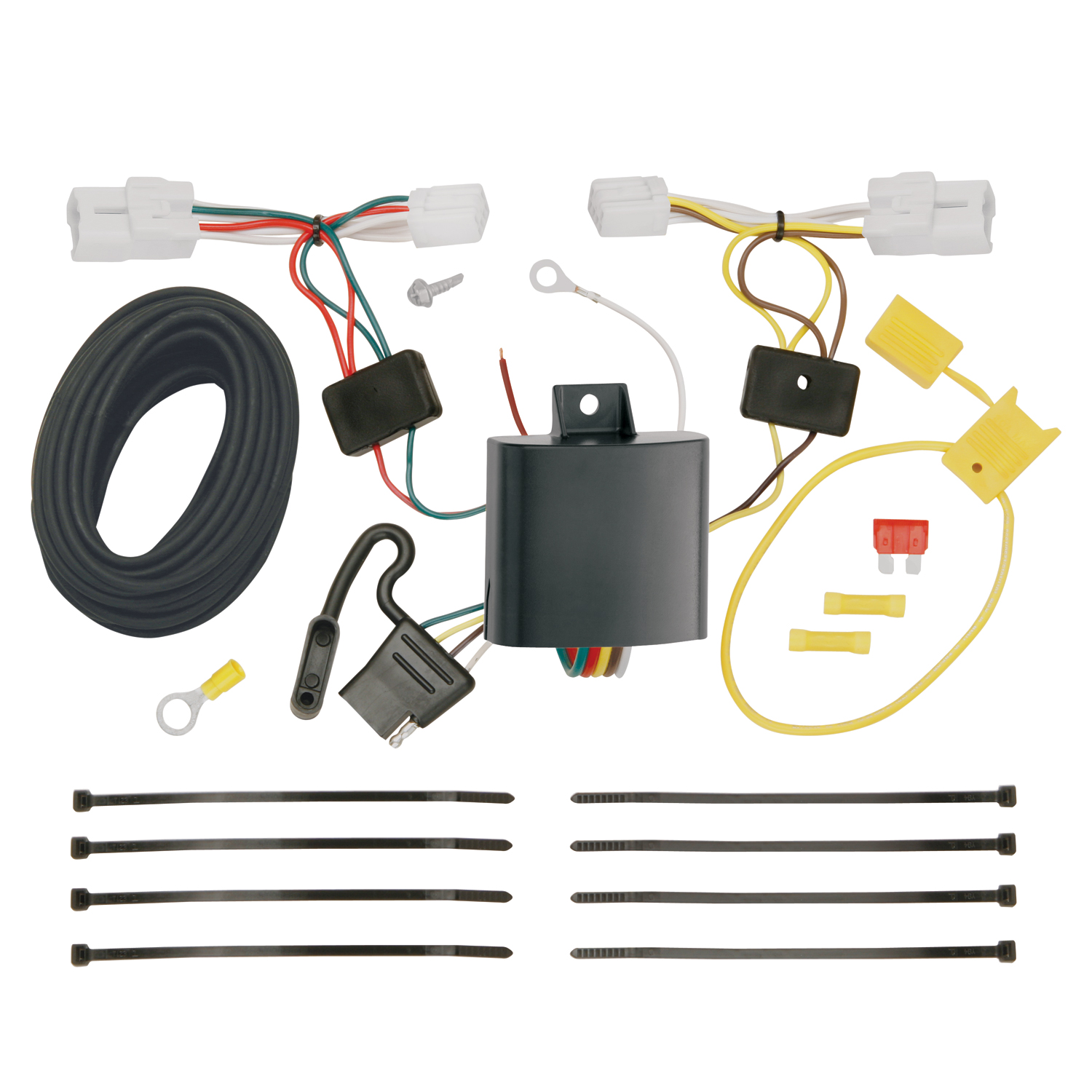 2015-2017 Hyundai Sonata Except Hybrid Draw-tite Class 1 Trailer Hitch, 1-1/4 Inch Square Receiver Bundle w/ Plug-n-Play T-One Wiring Harness thumbnail 1