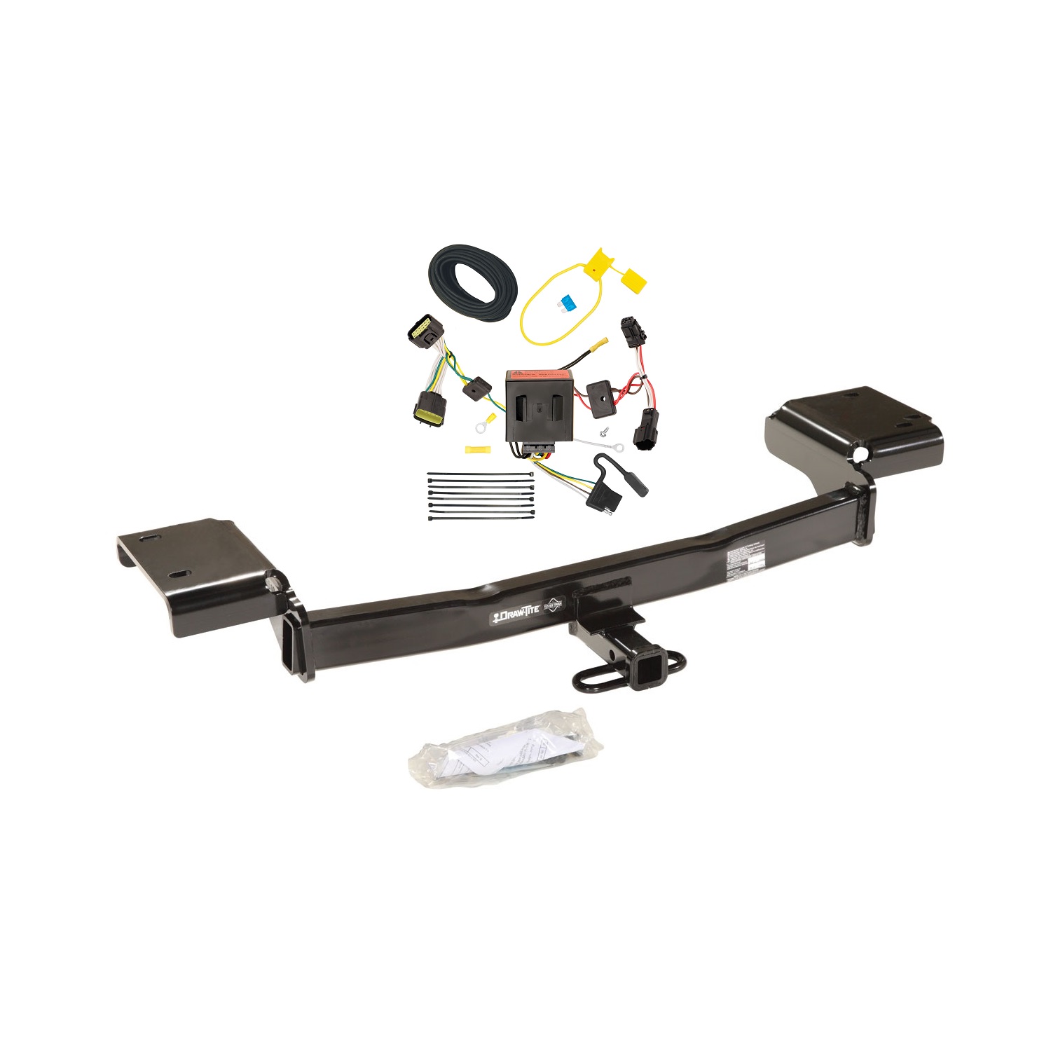 2011-2016 KIA Sportage Draw-tite Class 2 Trailer Hitch, 1-1/4 Inch Square Receiver Bundle w/ Plug-n-Play T-One Wiring Harness thumbnail 0