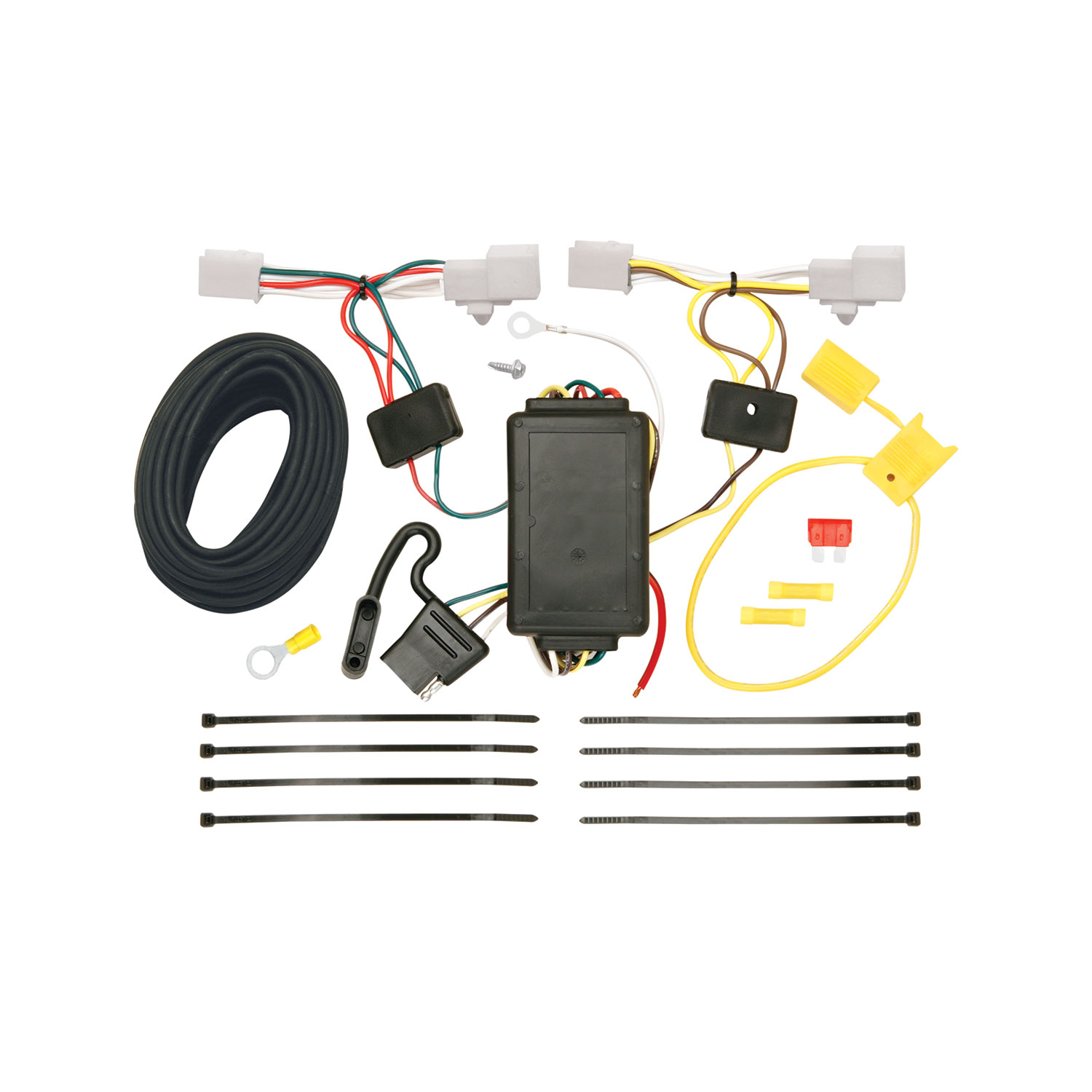 2006-2010 Mazda 5 Draw-tite Class 1 Trailer Hitch, 1-1/4 Inch Square Receiver Bundle w/ Plug-n-Play T-One Wiring Harness thumbnail 1