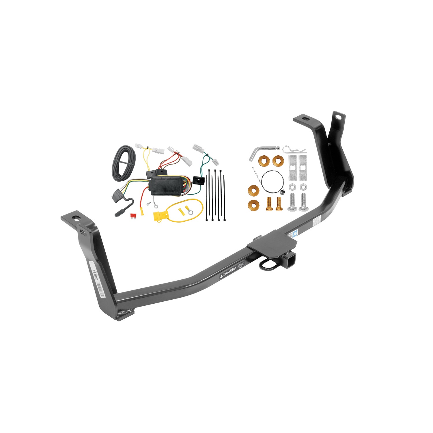 2014-2018 Mazda 3 Hatchback Draw-tite Class 1 Trailer Hitch, 1-1/4 Inch Square Receiver Bundle w/ Plug-n-Play T-One Wiring Harness thumbnail 0