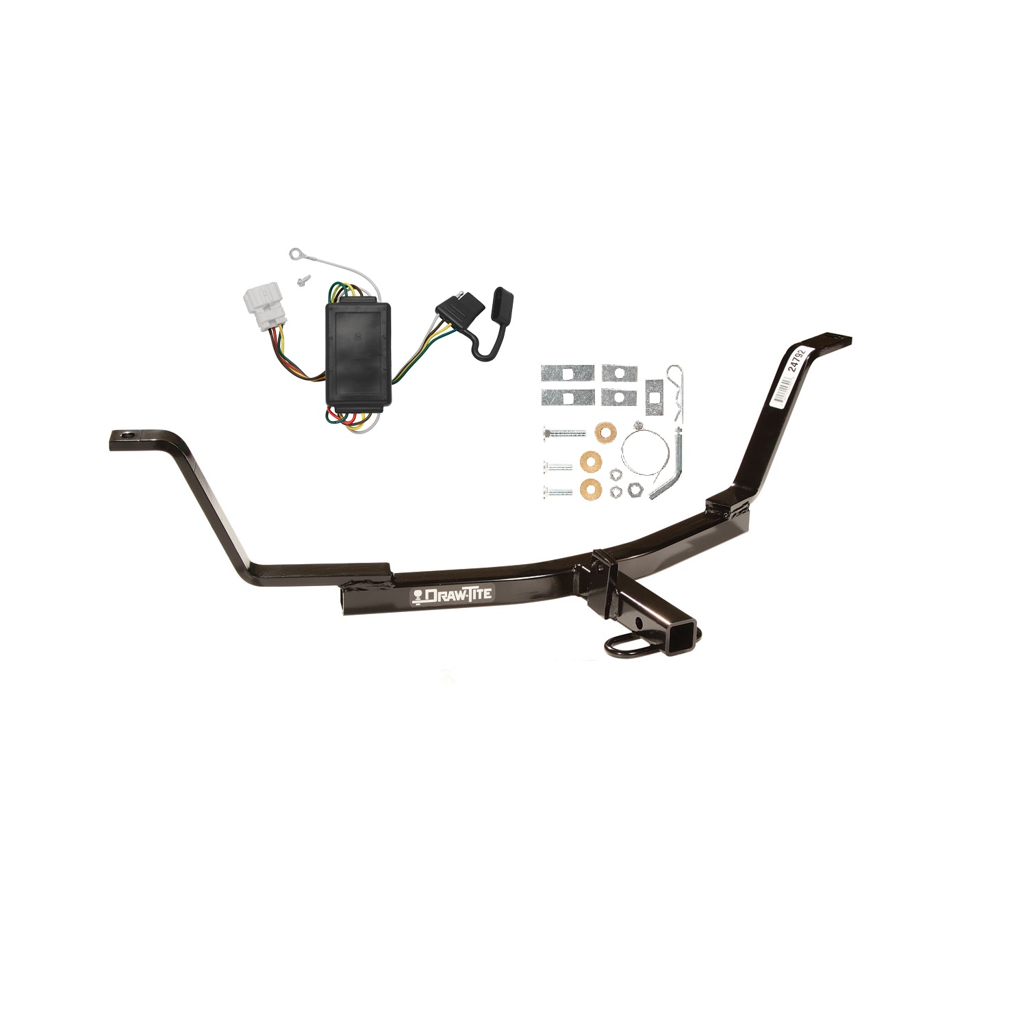 2007-2011 Honda CR-V Draw-tite Class 1 Trailer Hitch, 1-1/4 Inch Square Receiver Bundle w/ Plug-n-Play T-One Wiring Harness thumbnail 0